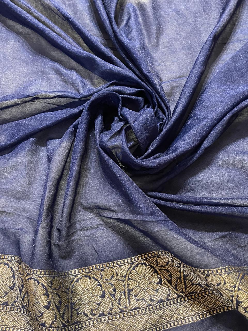 ROOP-NAVY BLUE SAREE