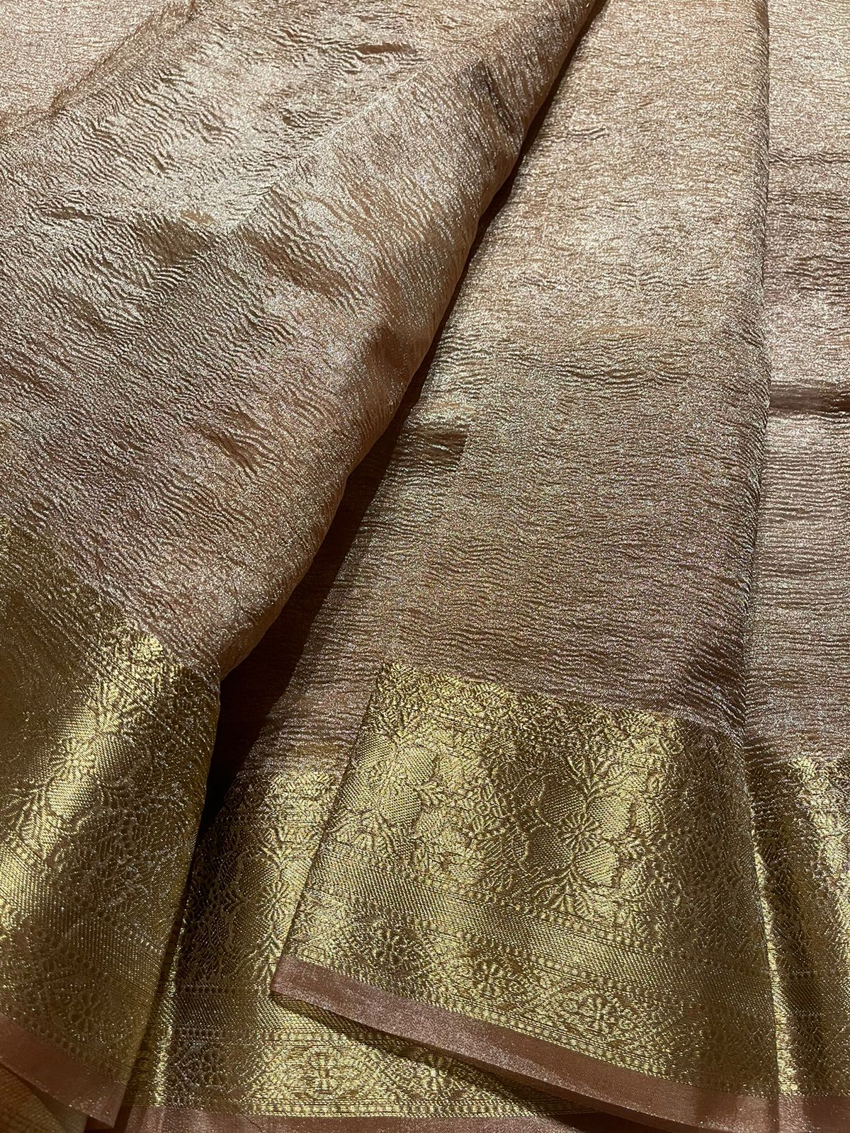 CRUSH-GOLD SAREE
