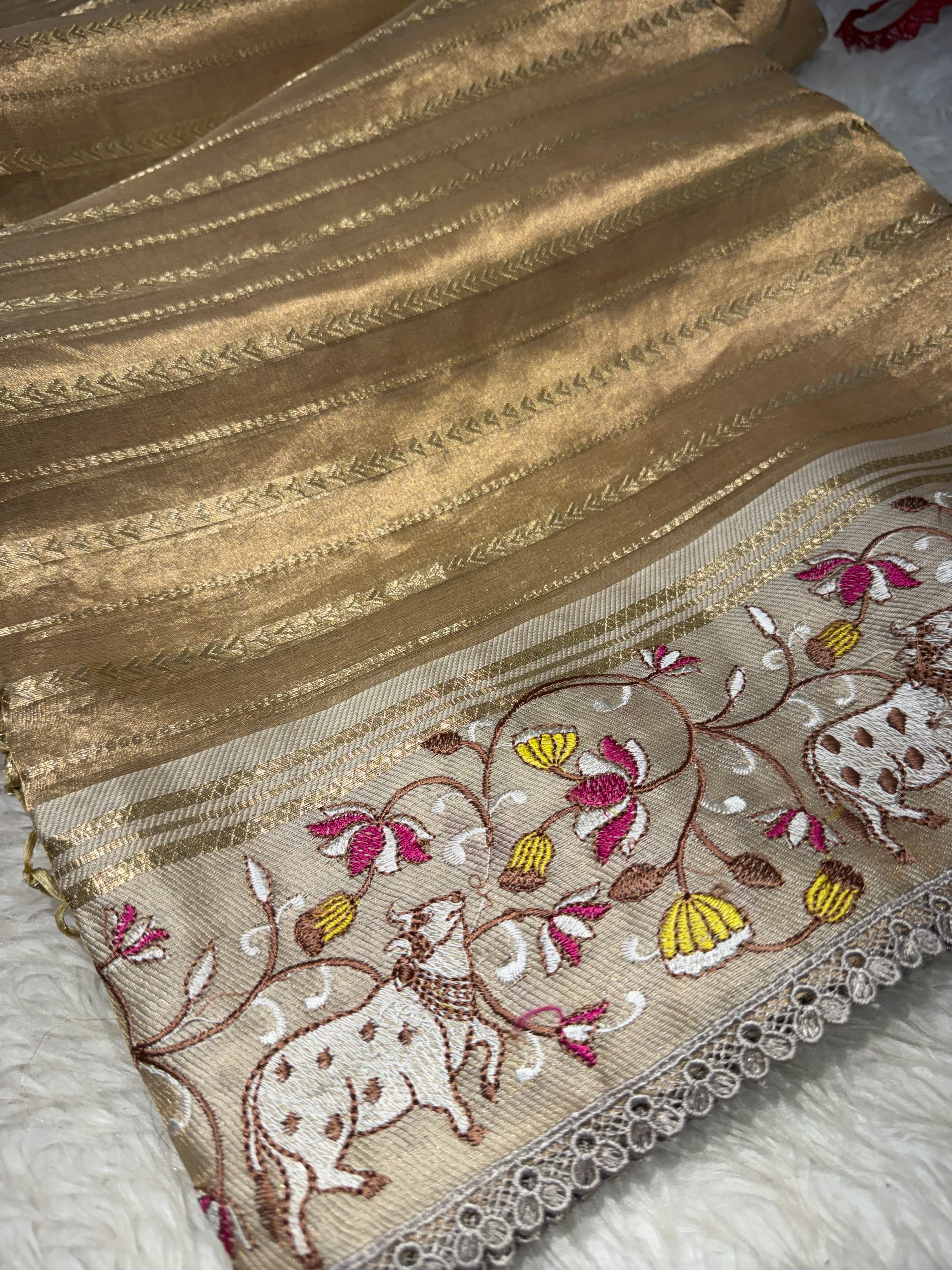 Kalki Pichwai - Pure Banarasi Tissue silk saree KP01