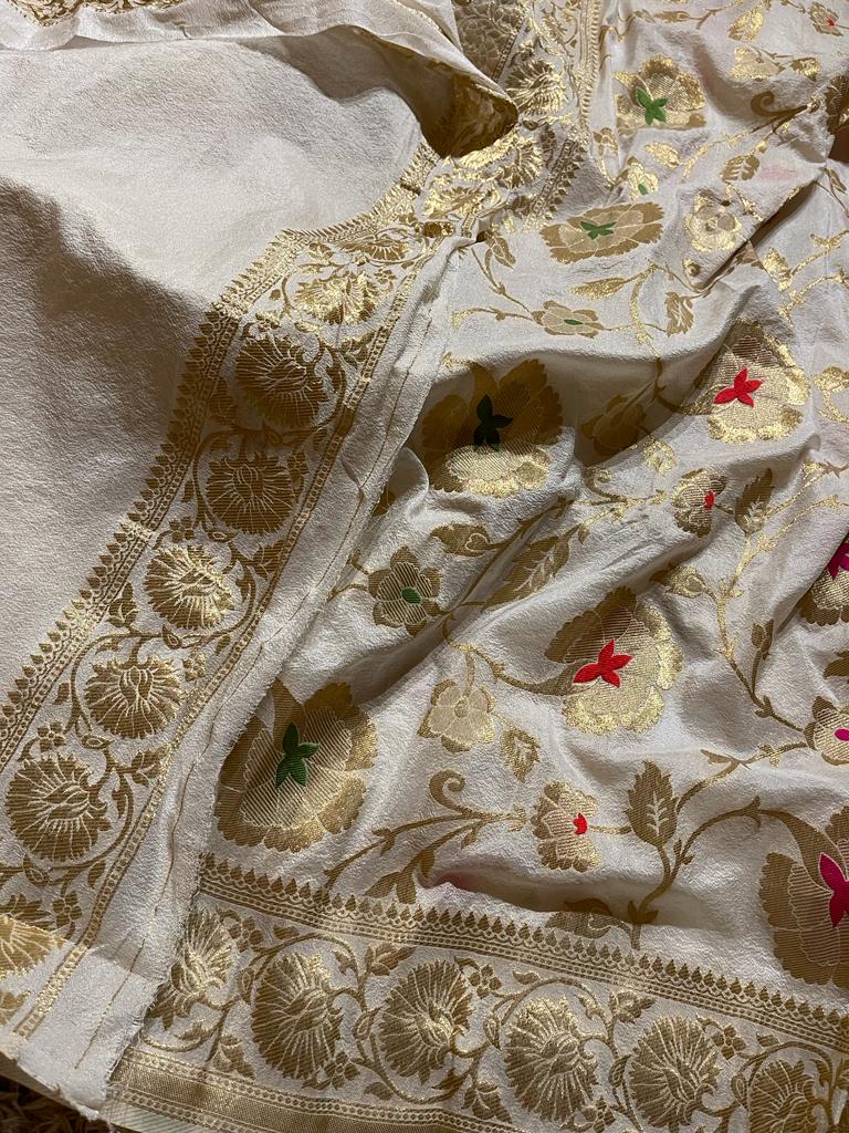 ONAM SERIES - KASI HALF WHITE SAREE