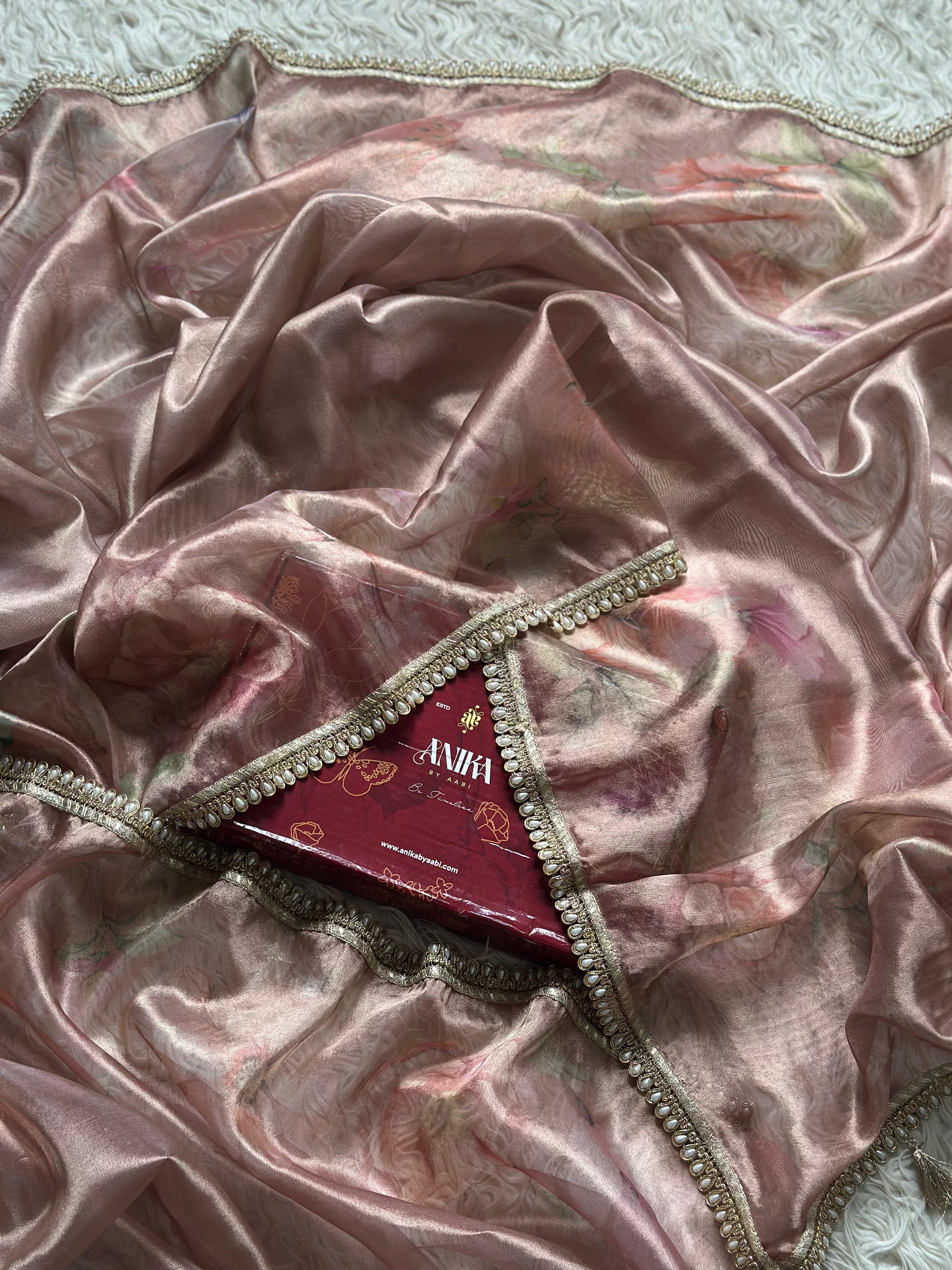 Anika’s Flora organza saree - CE01