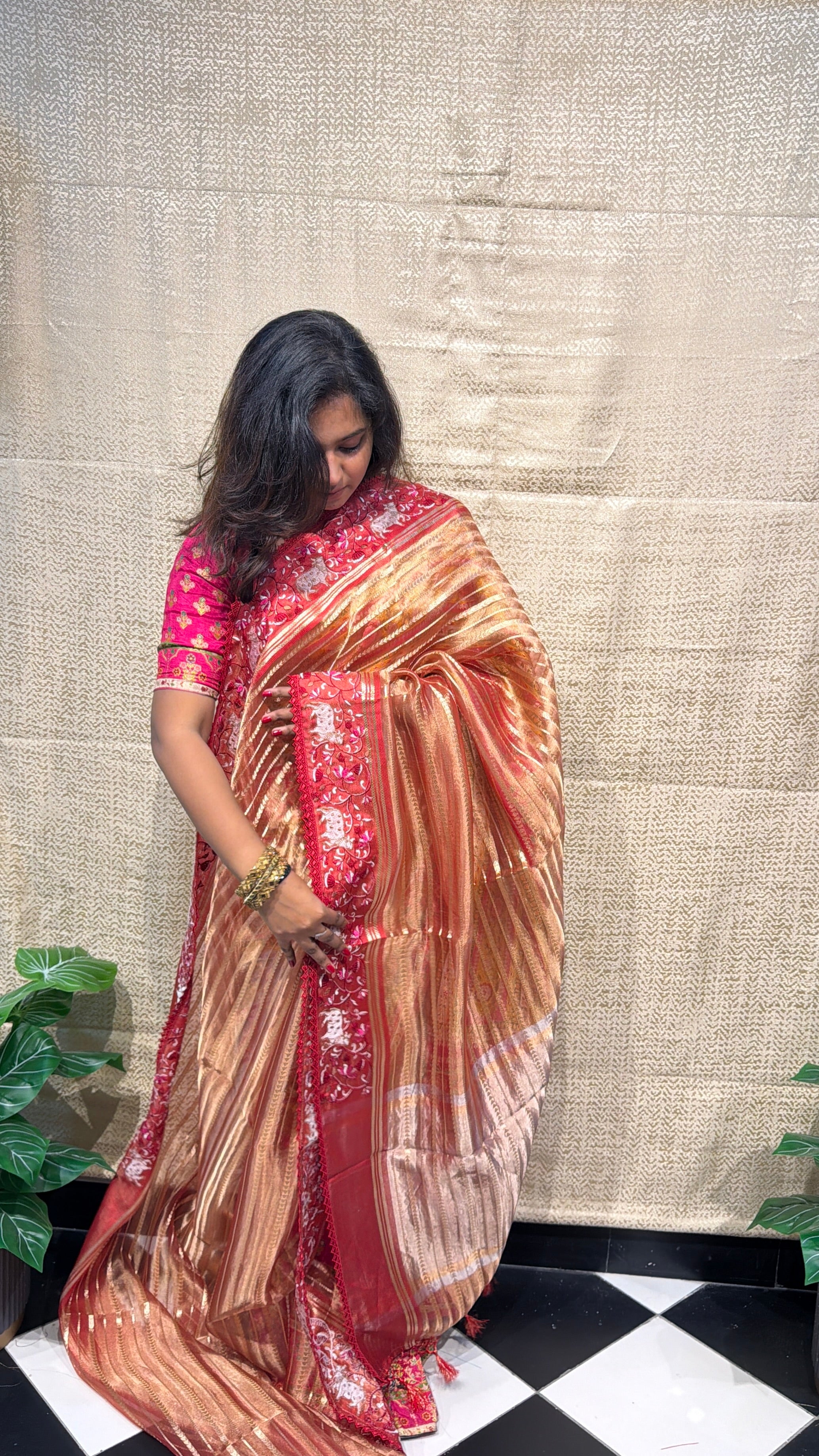 Kalki Pichwai - Pure Banarasi Tissue silk saree KP02