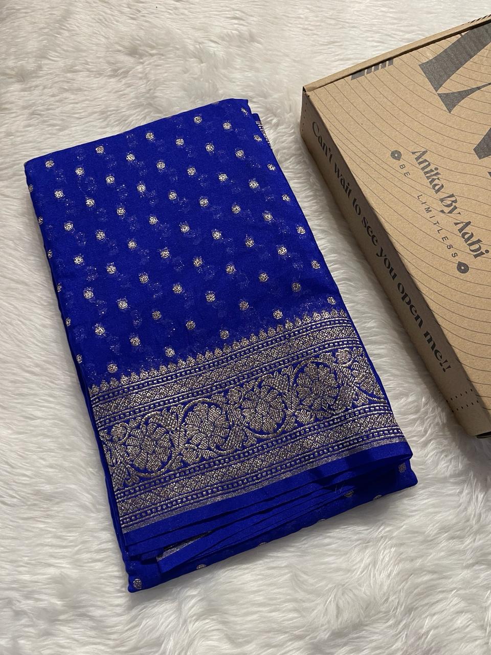 ROOP-ROYAL BLUE SAREE
