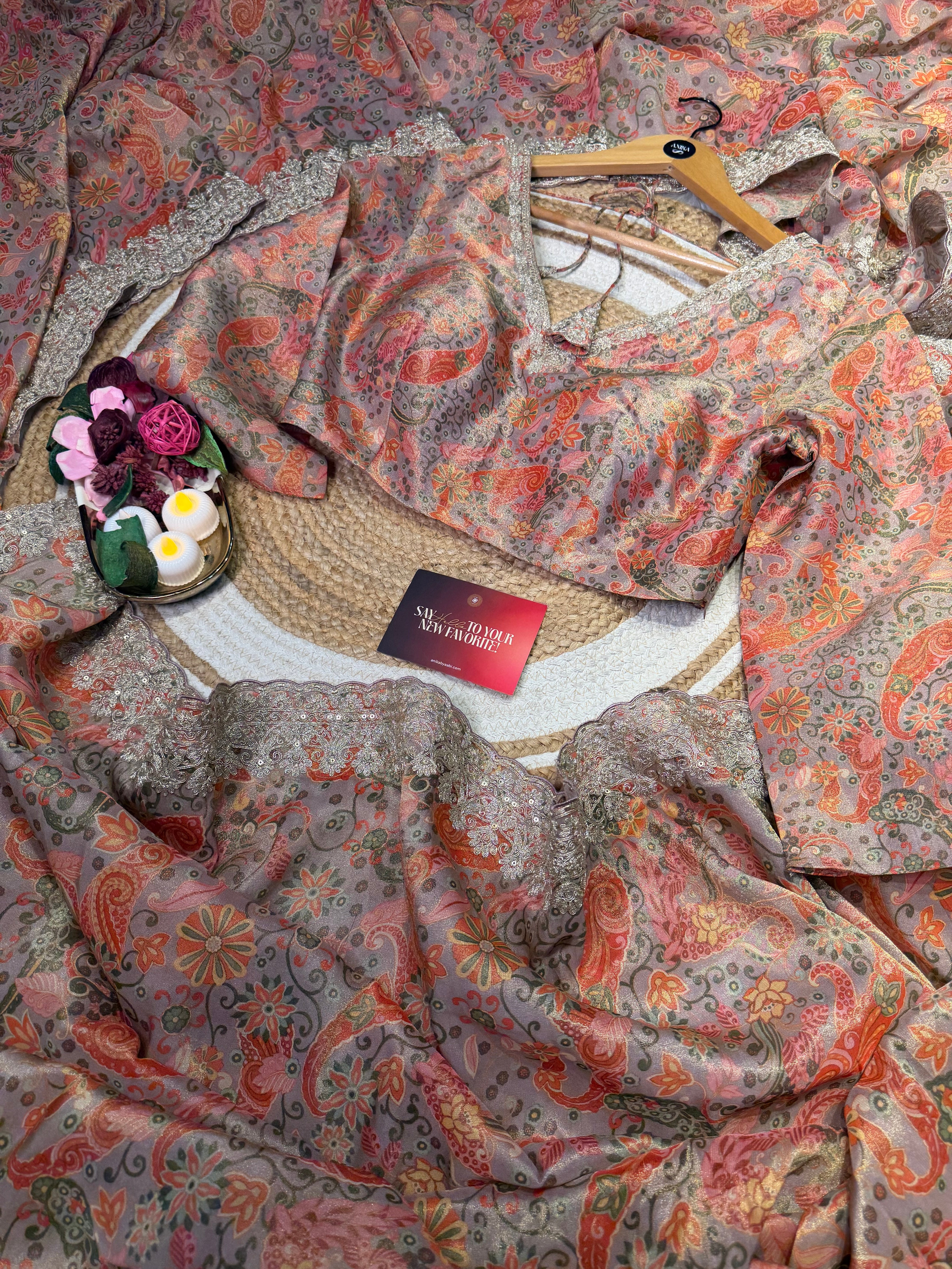 Semi Tussar Digital print SSB03 -SAKHI