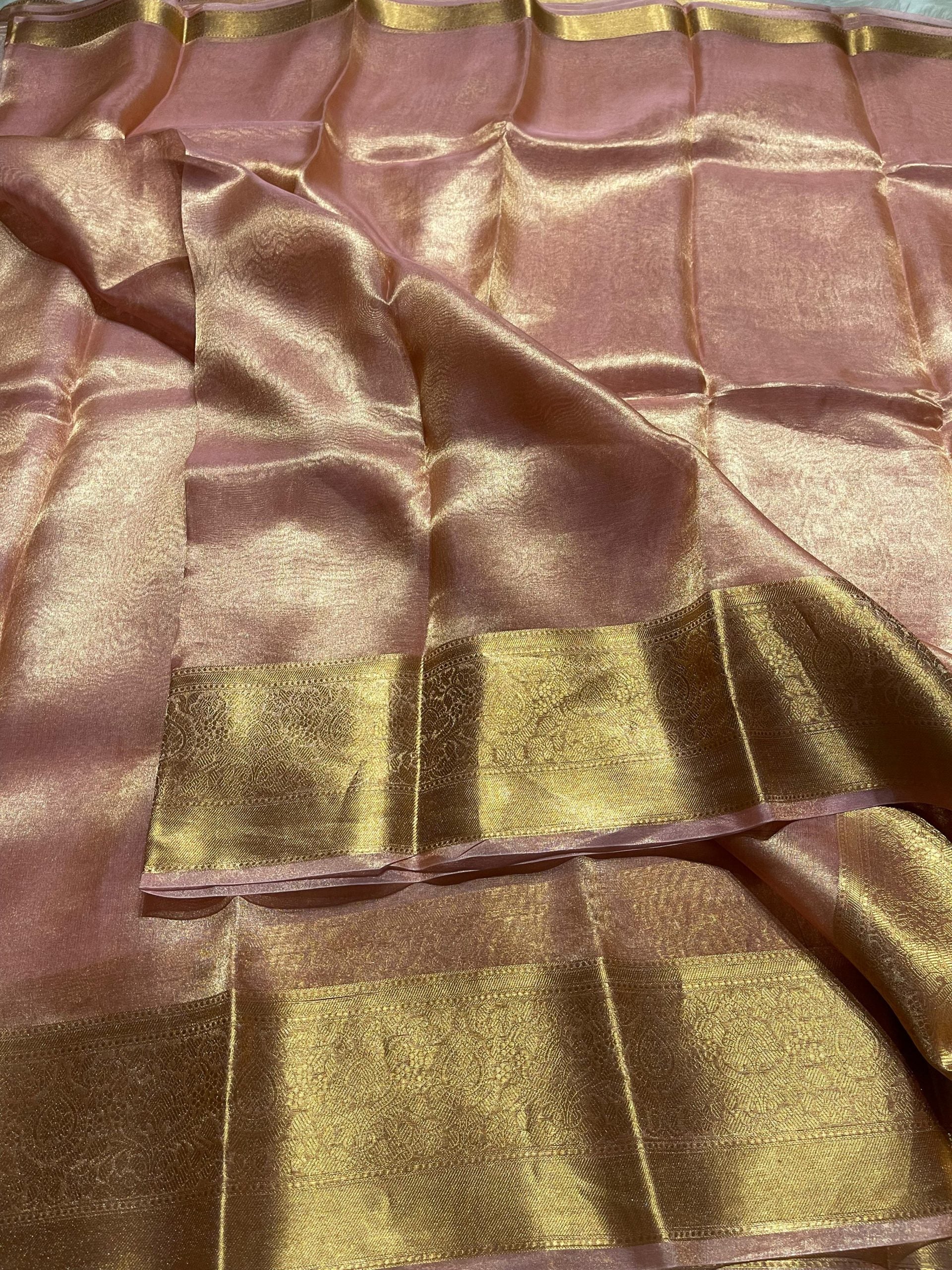 KALKI-ROSEGOLD PINK BRIDAL EDIT SAREE