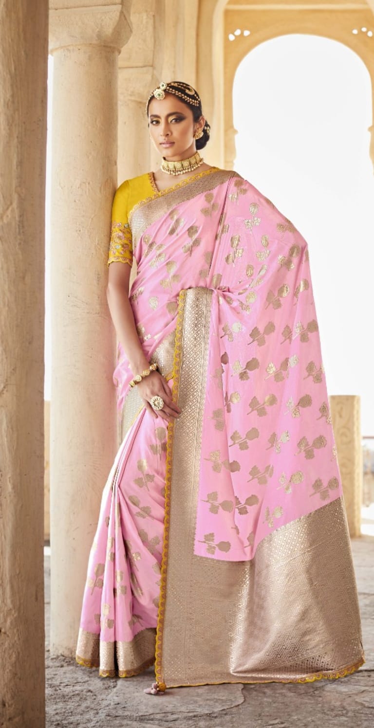SUHA- PINK SAREE