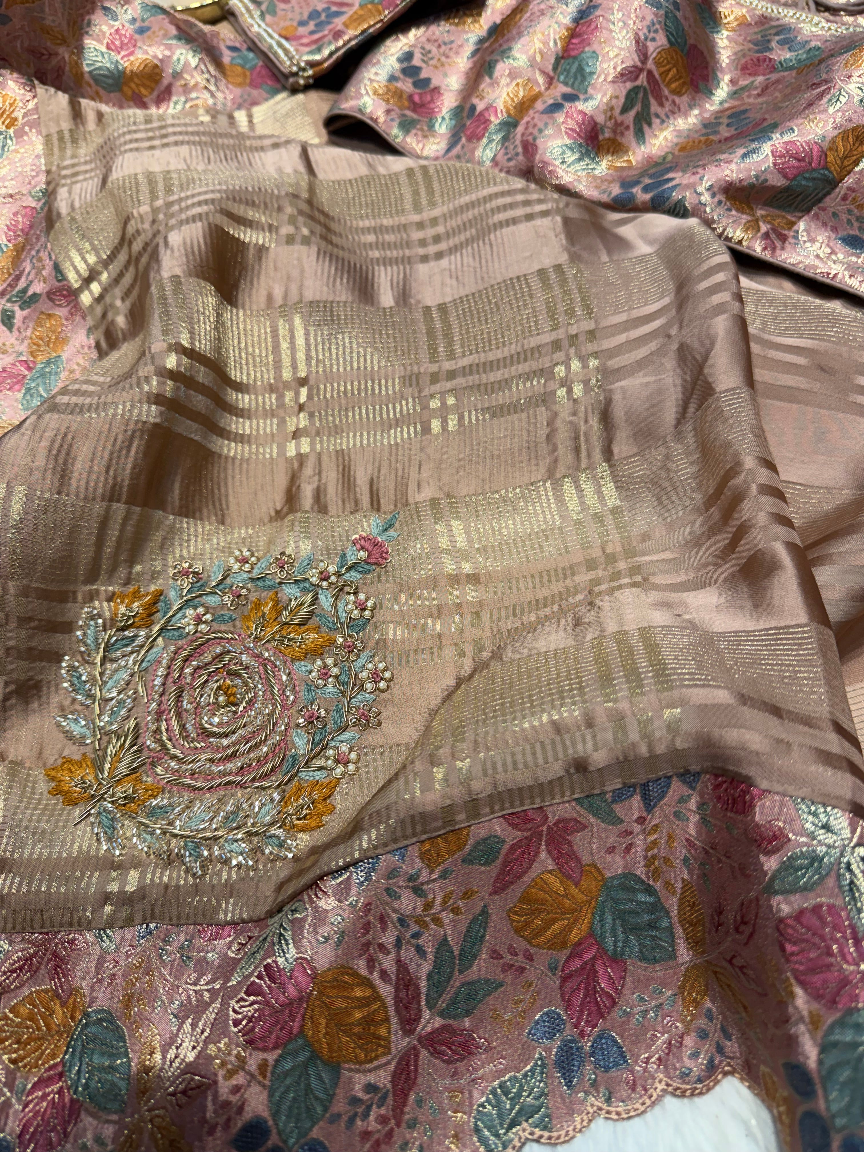 BANARASI CHIFFON PATCH WORK SILK SAREE SSB04 -SAKHI