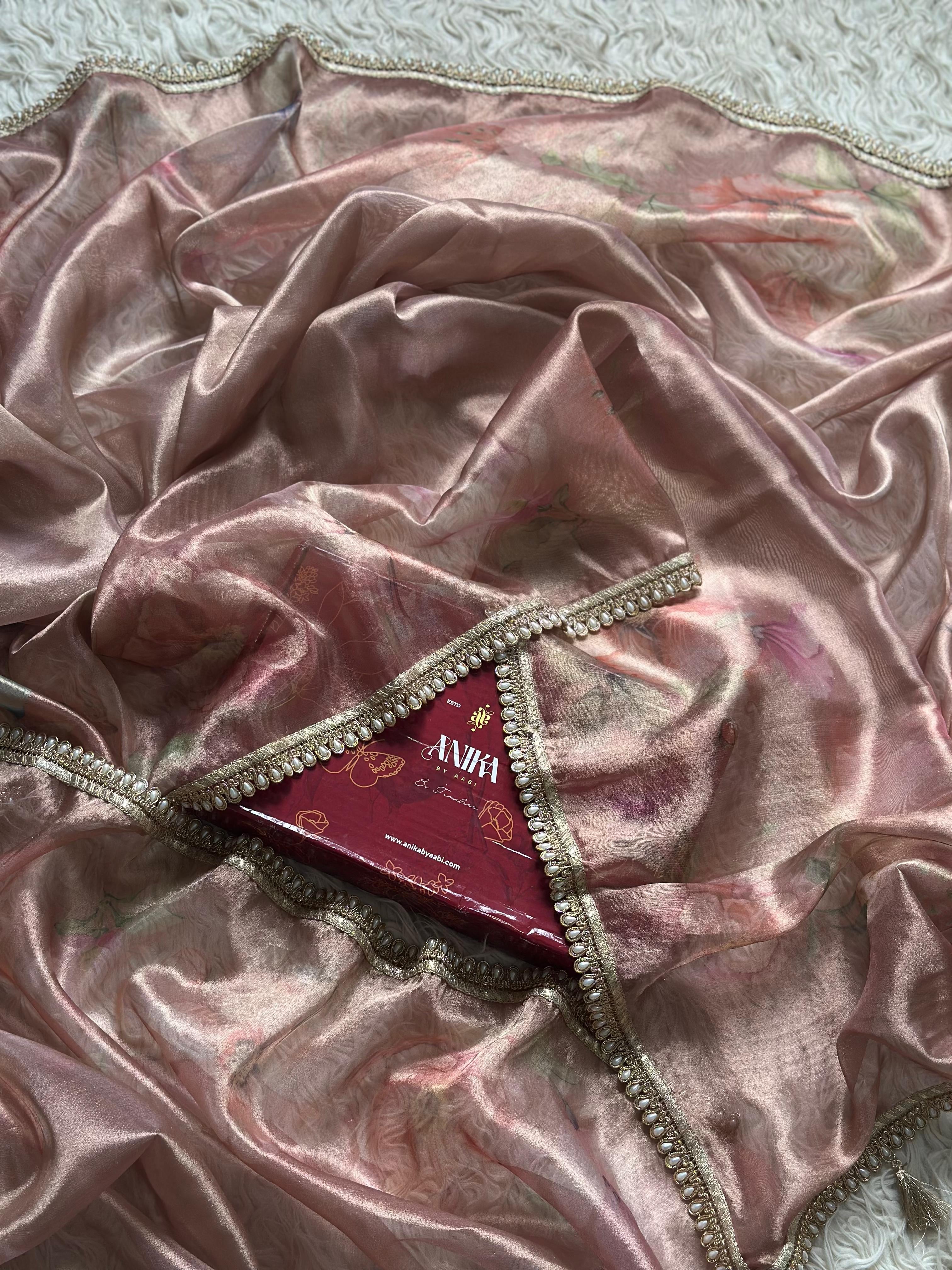 Anika’s Flora organza saree - CE01