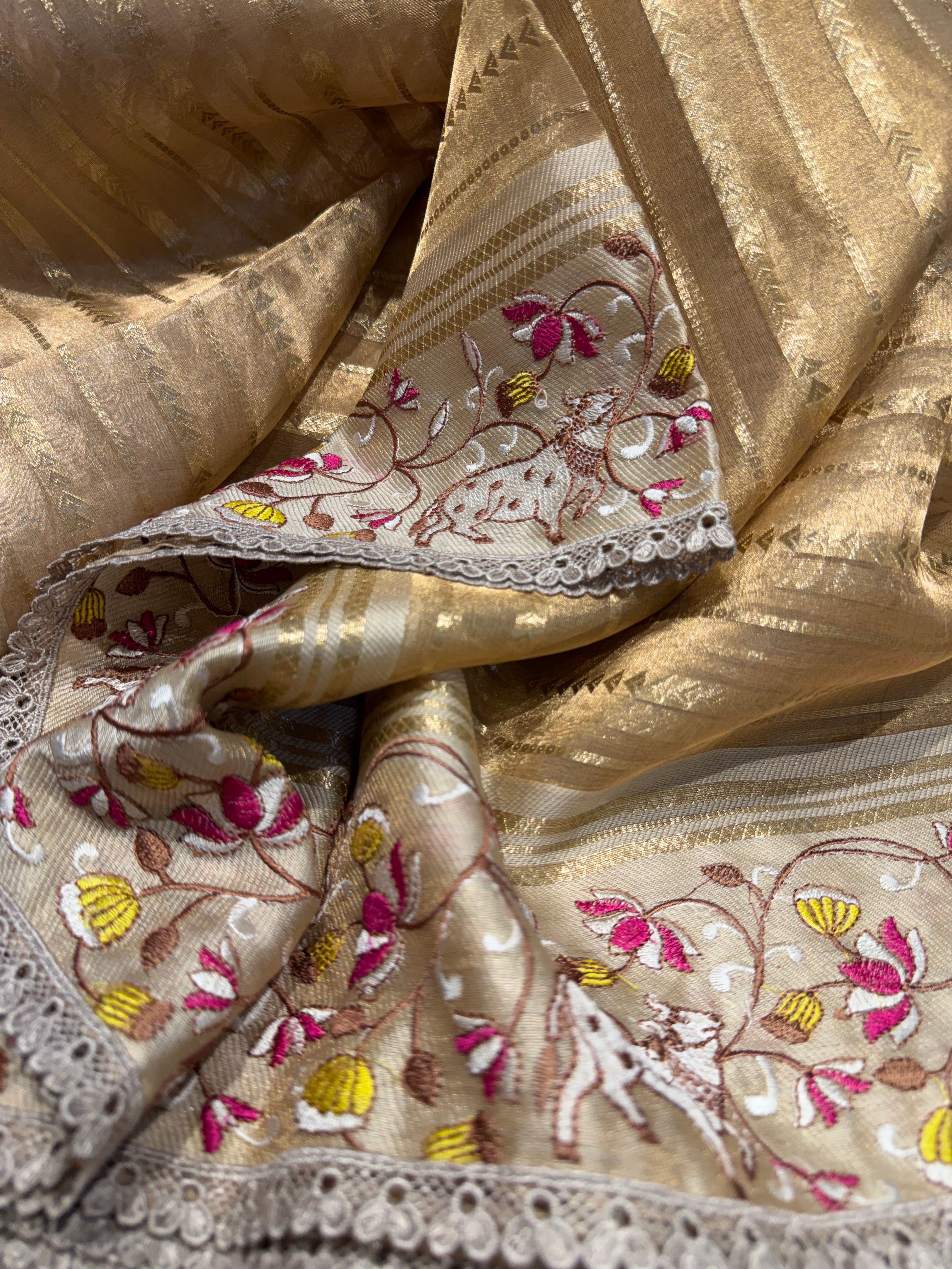 Kalki Pichwai - Pure Banarasi Tissue silk saree KP01