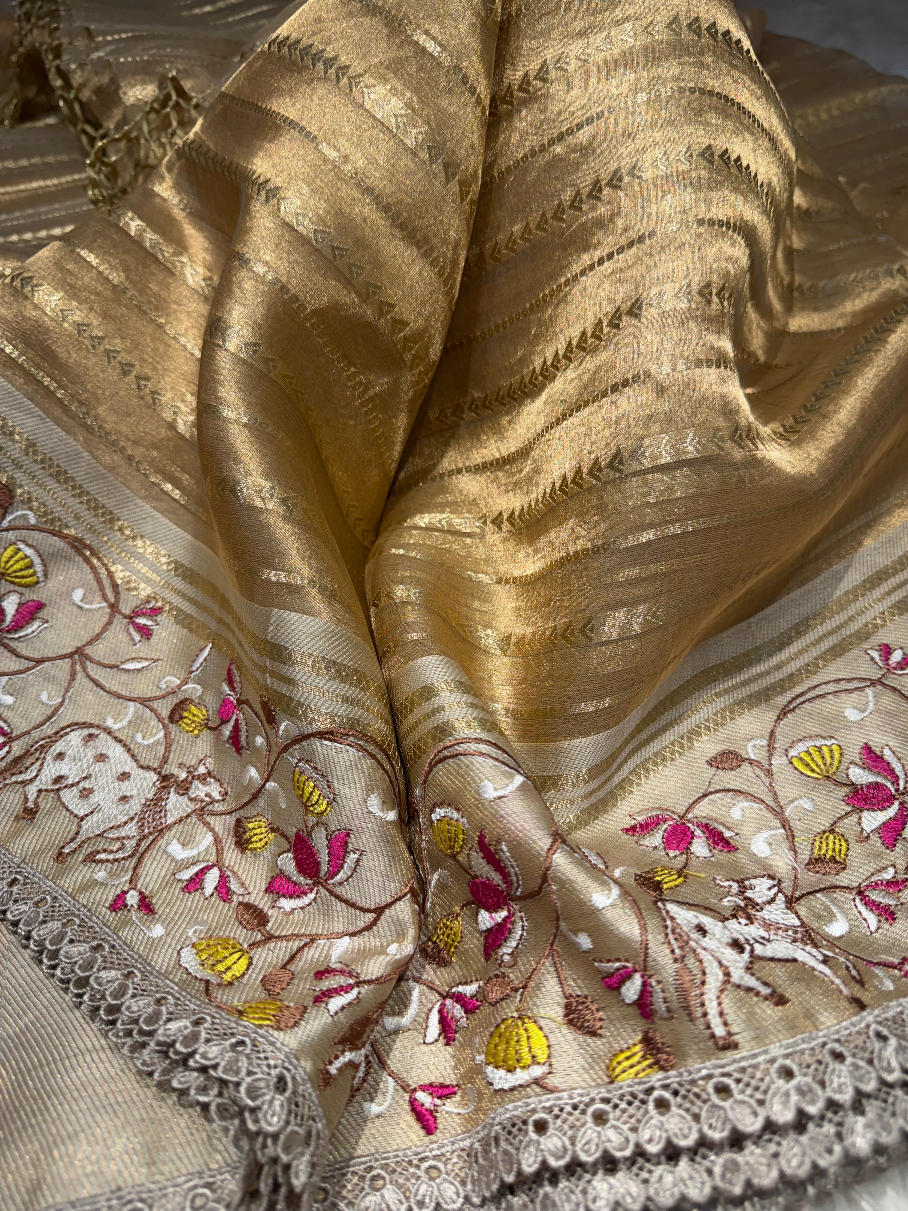 Kalki Pichwai - Pure Banarasi Tissue silk saree KP01
