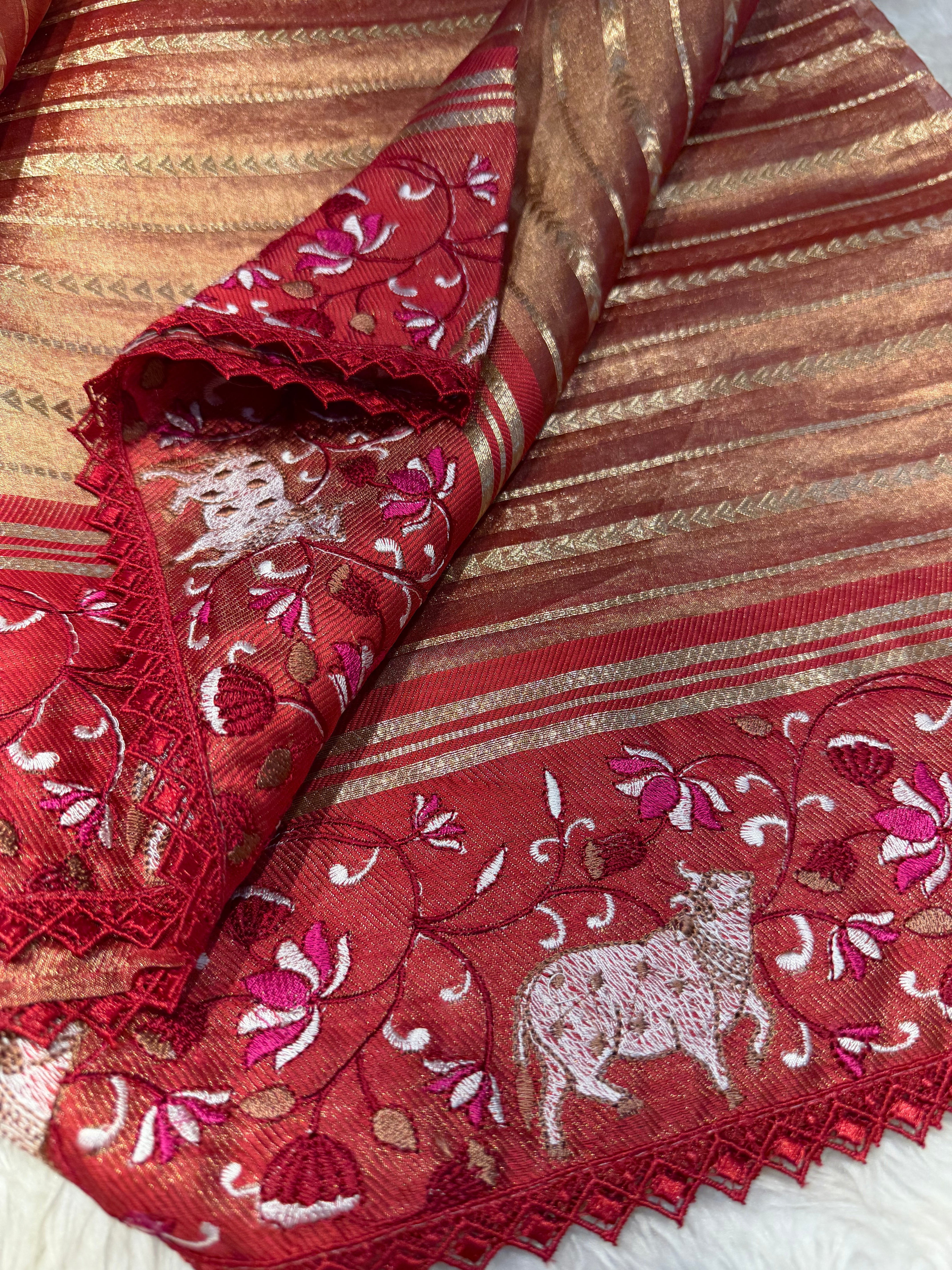 Kalki Pichwai - Pure Banarasi Tissue silk saree KP02