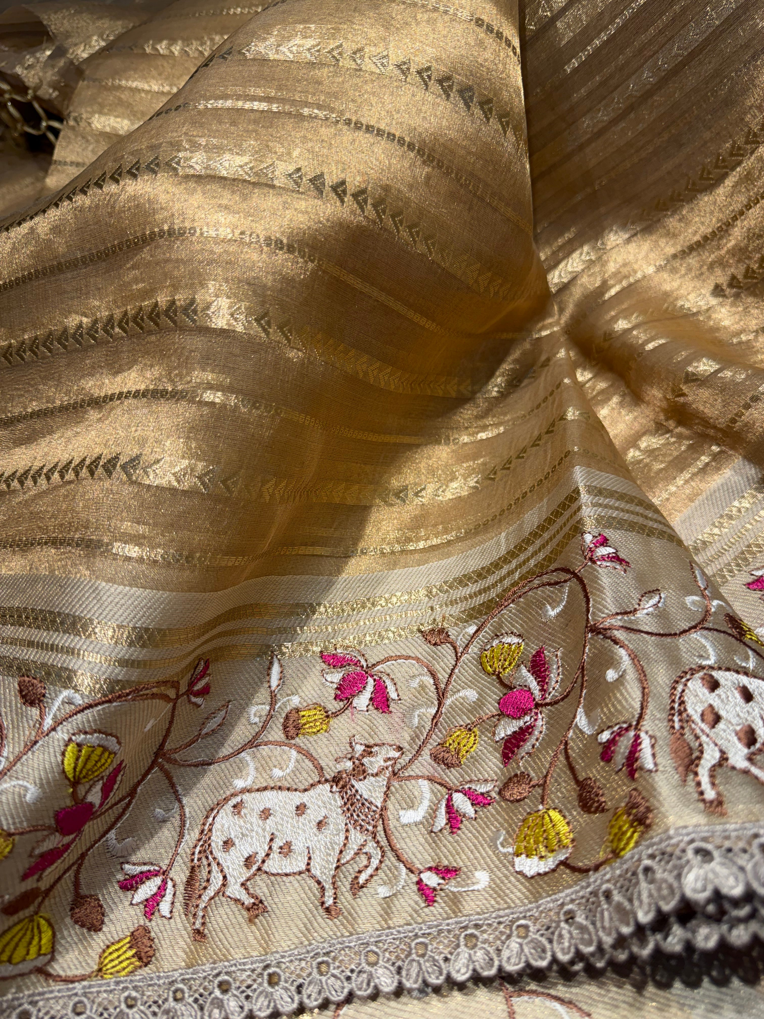 Kalki Pichwai - Pure Banarasi Tissue silk saree KP01
