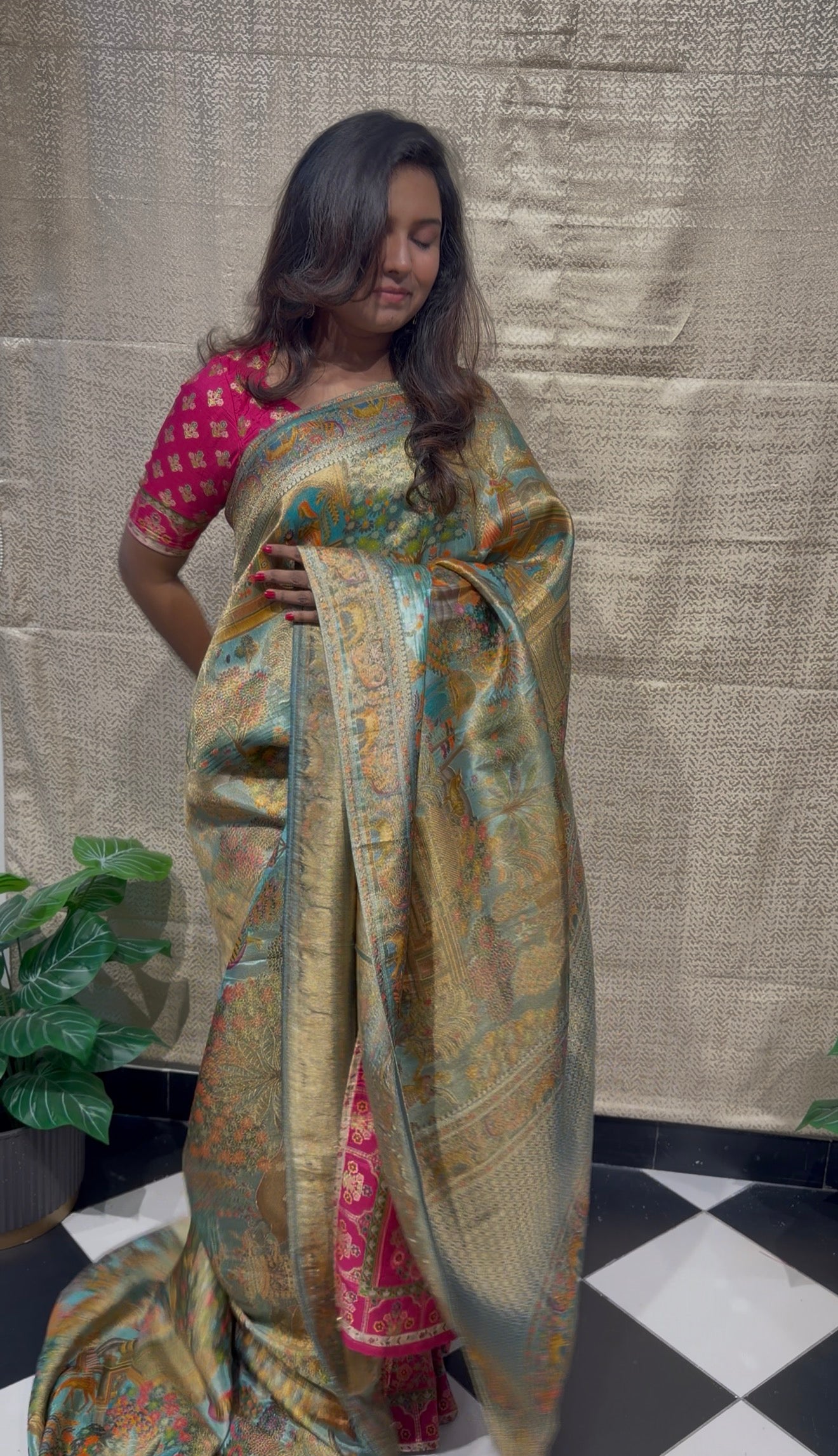 Pashmina silk saree - PS31