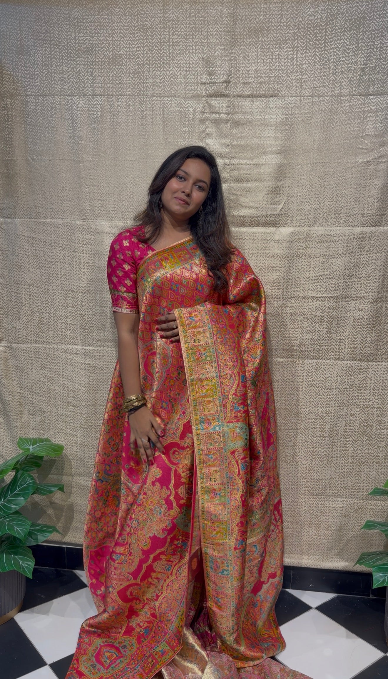 Pashmina silk saree - PS28