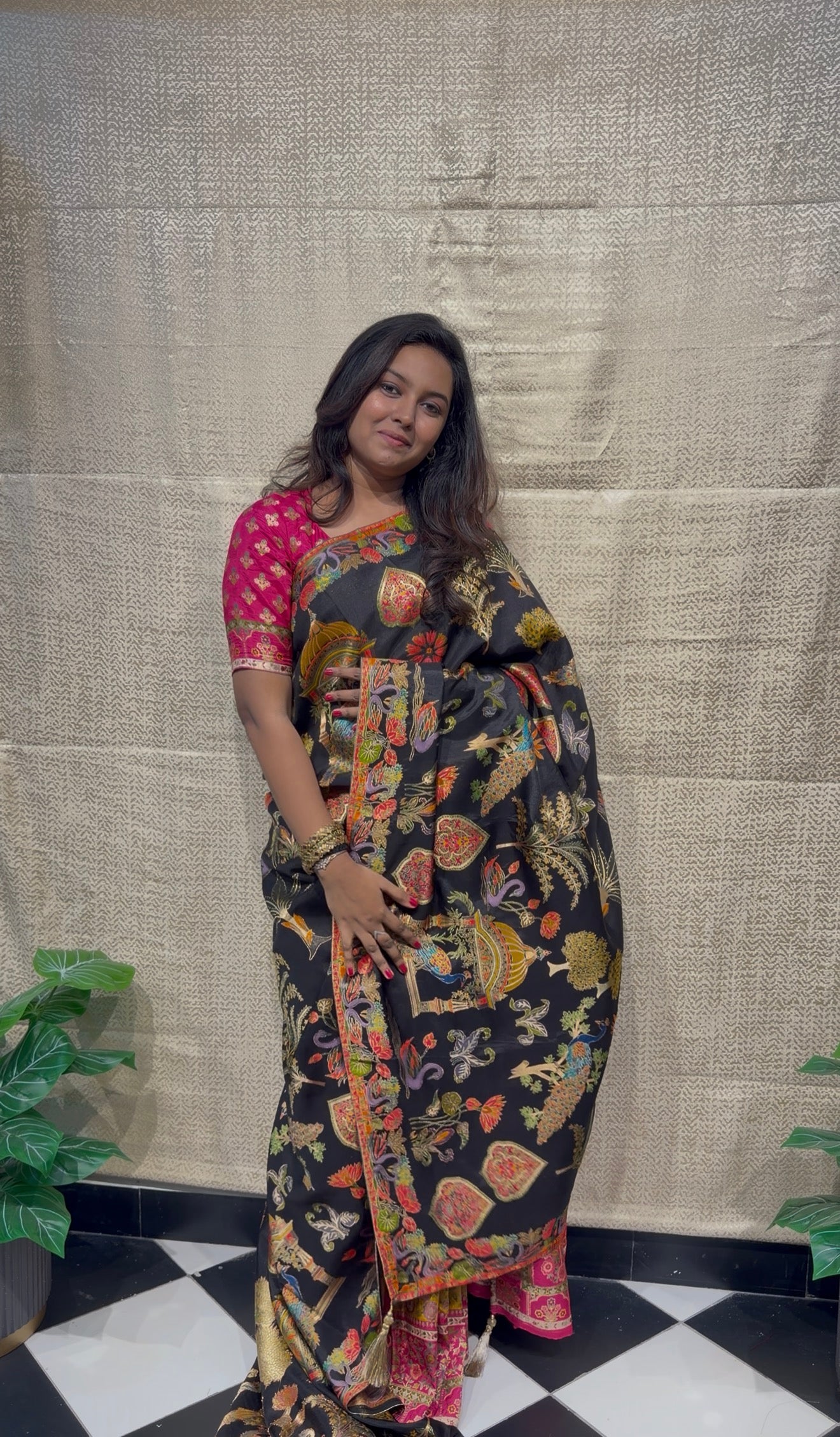 Pashmina silk saree - PS29