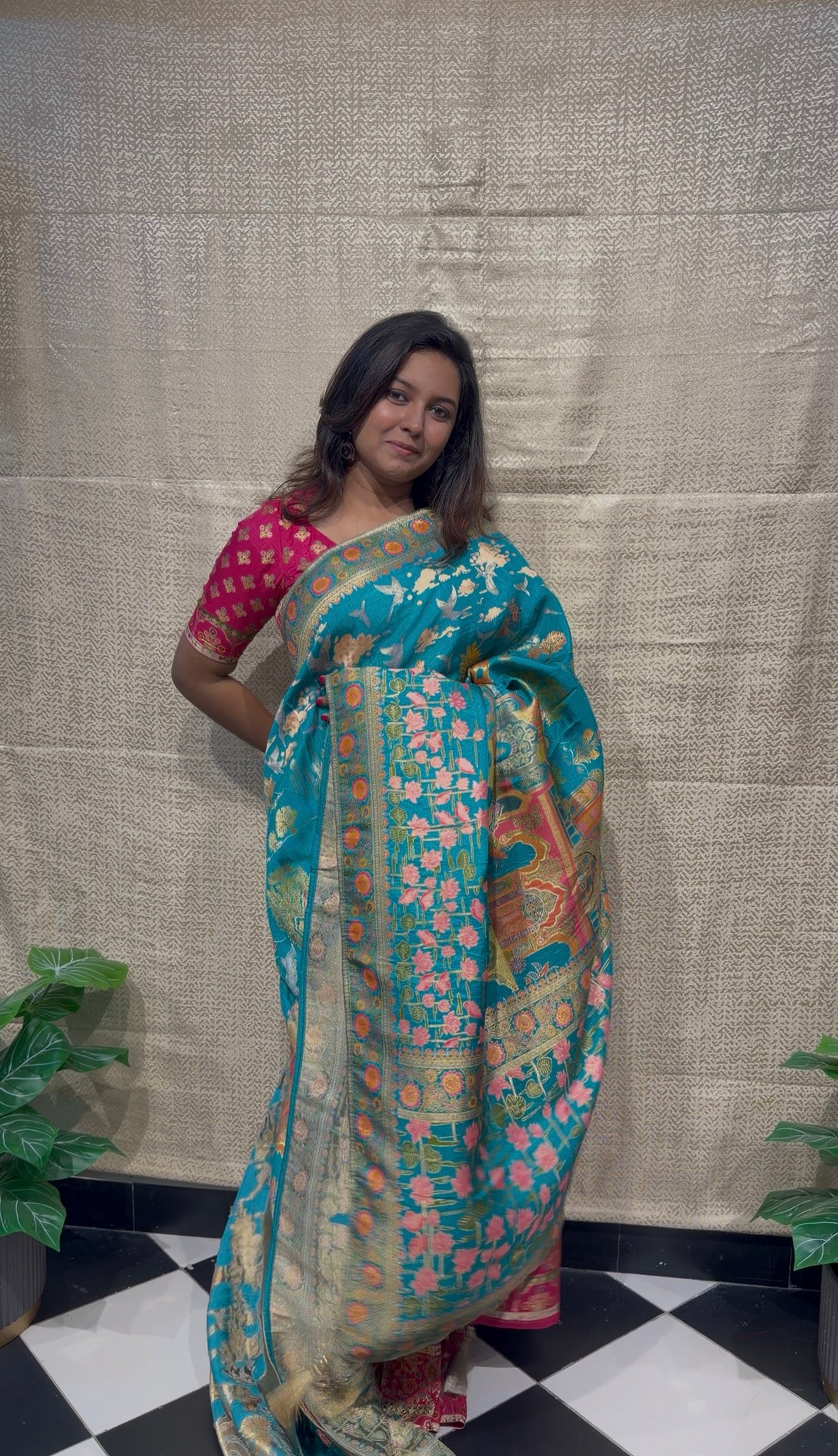 Pashmina silk saree - PS32