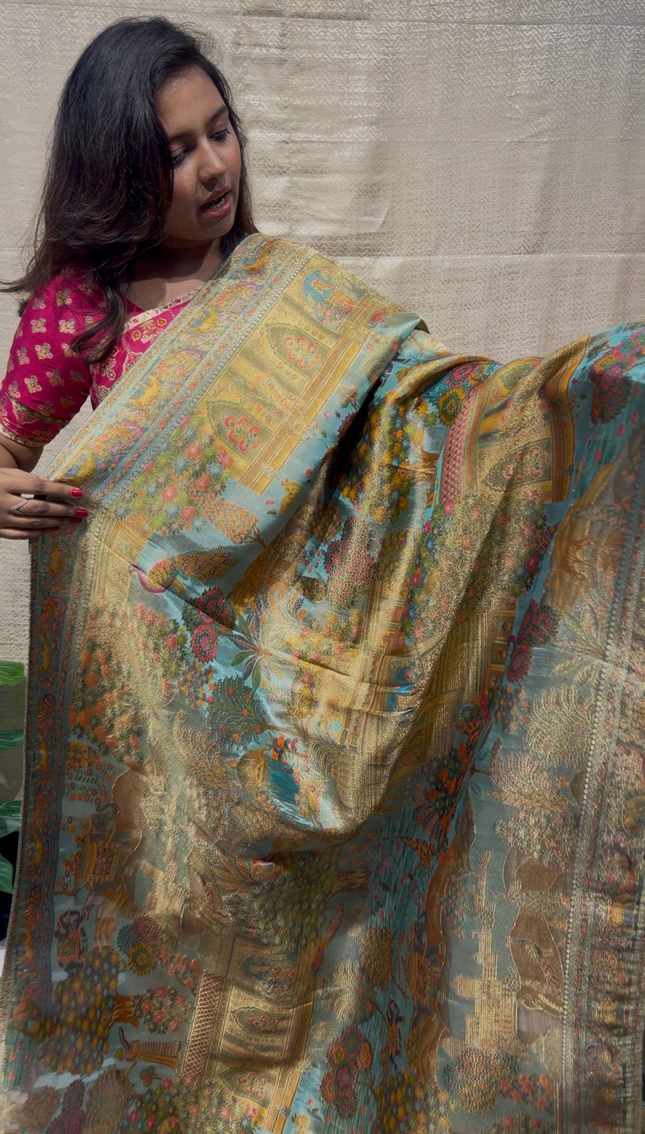 Pashmina silk saree - PS31