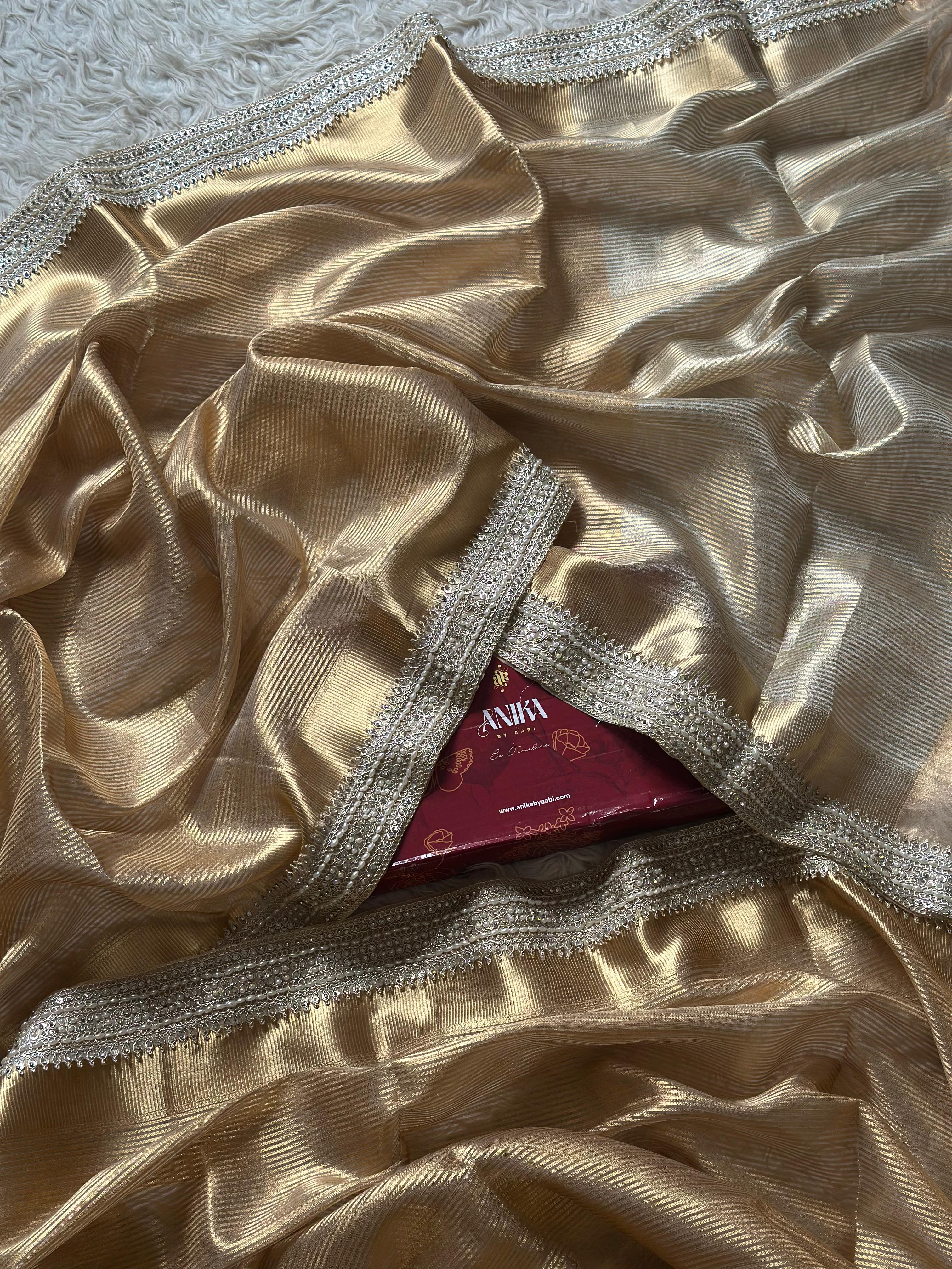 SONAKSHI - TISSUE LUXE - Banarasi silk saree in GOLD - EXCLUSIVE EDIT