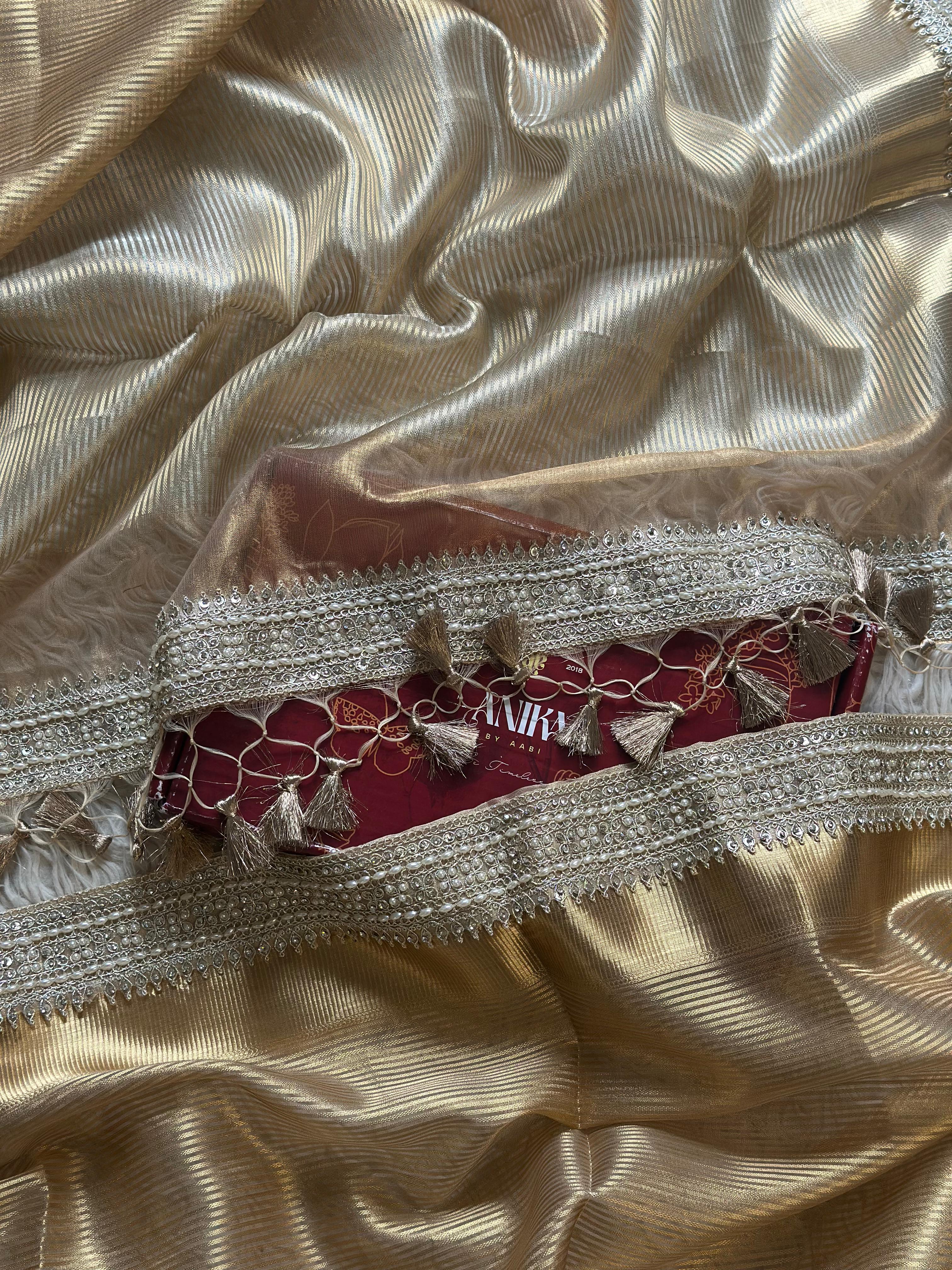 SONAKSHI - TISSUE LUXE - Banarasi silk saree in GOLD - EXCLUSIVE EDIT