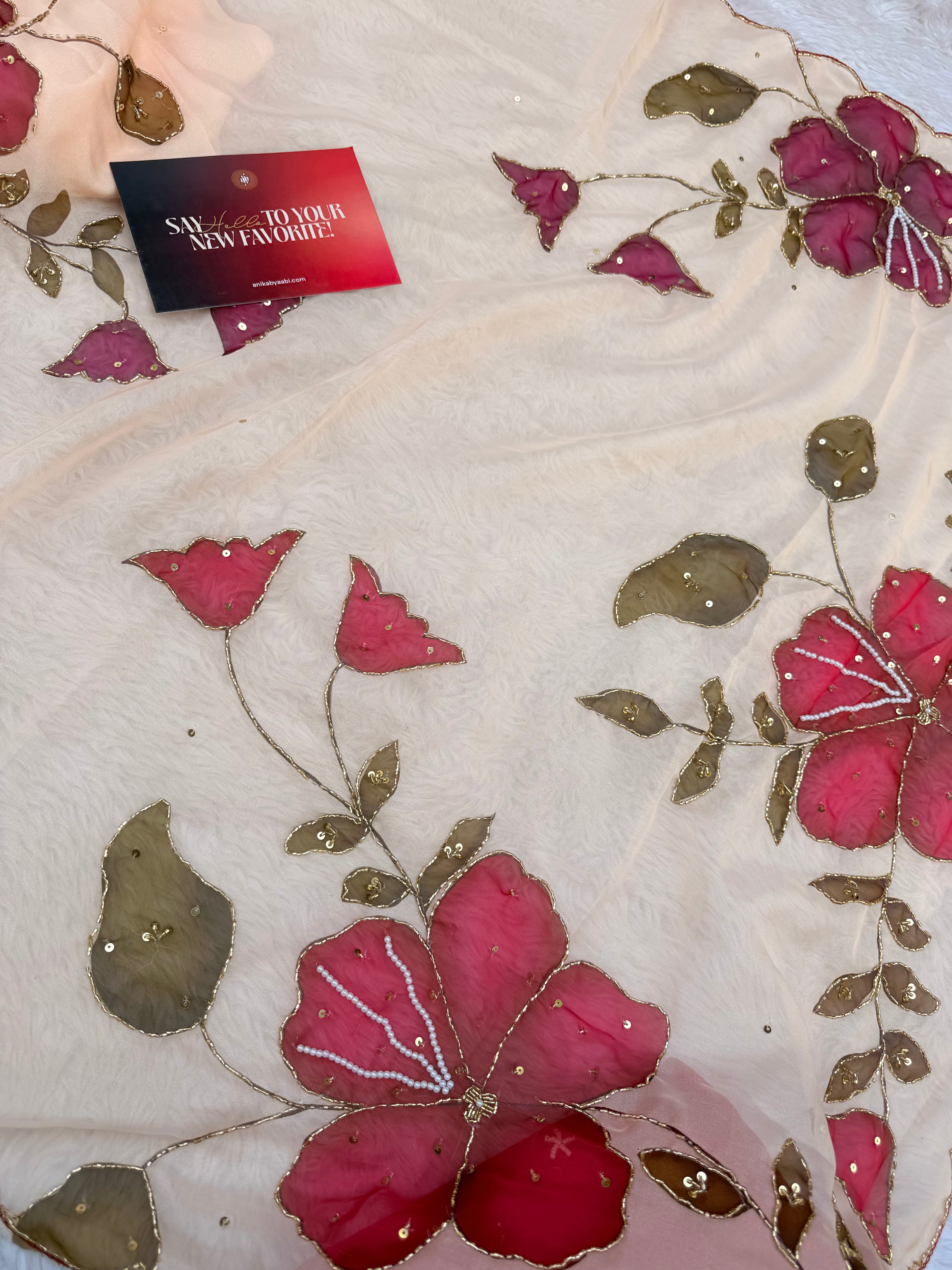 Valentine’s special edit Saree - Designer saree Vs09 with stitched Blouse