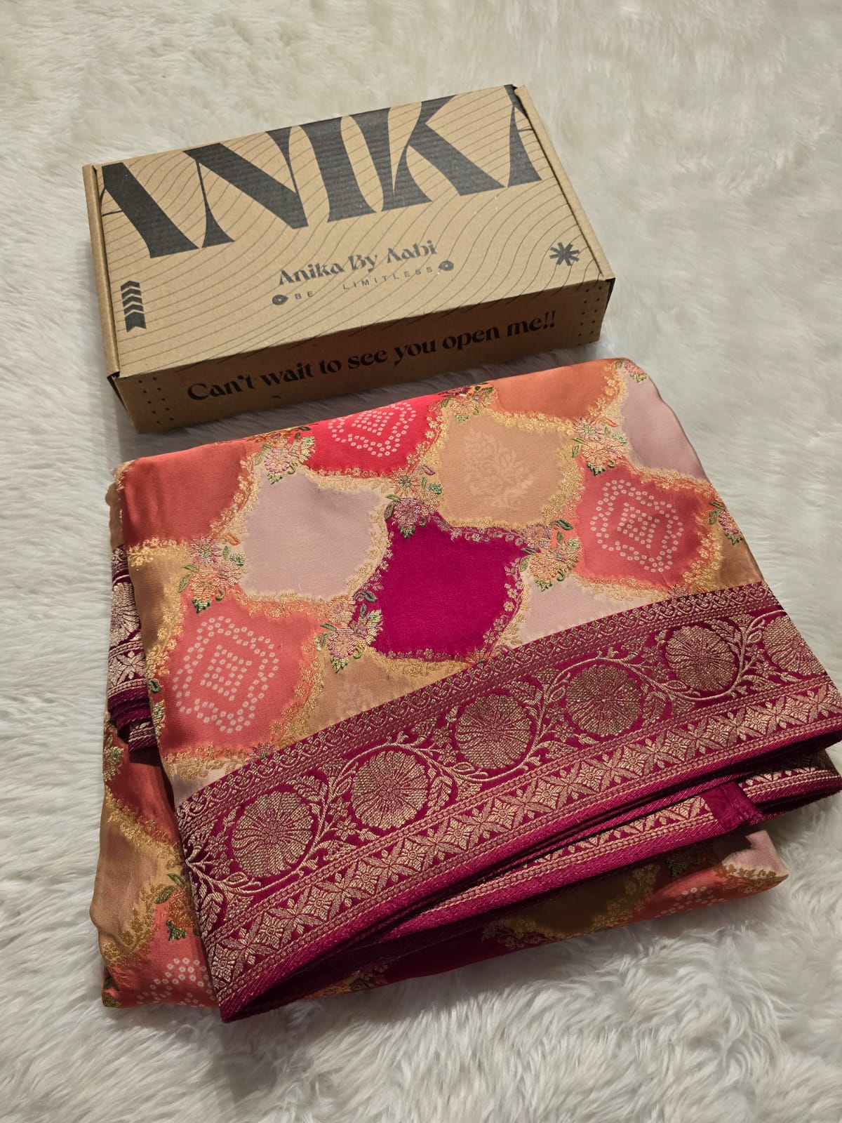 SHADES OF LOVE-RANIPINK SAREE