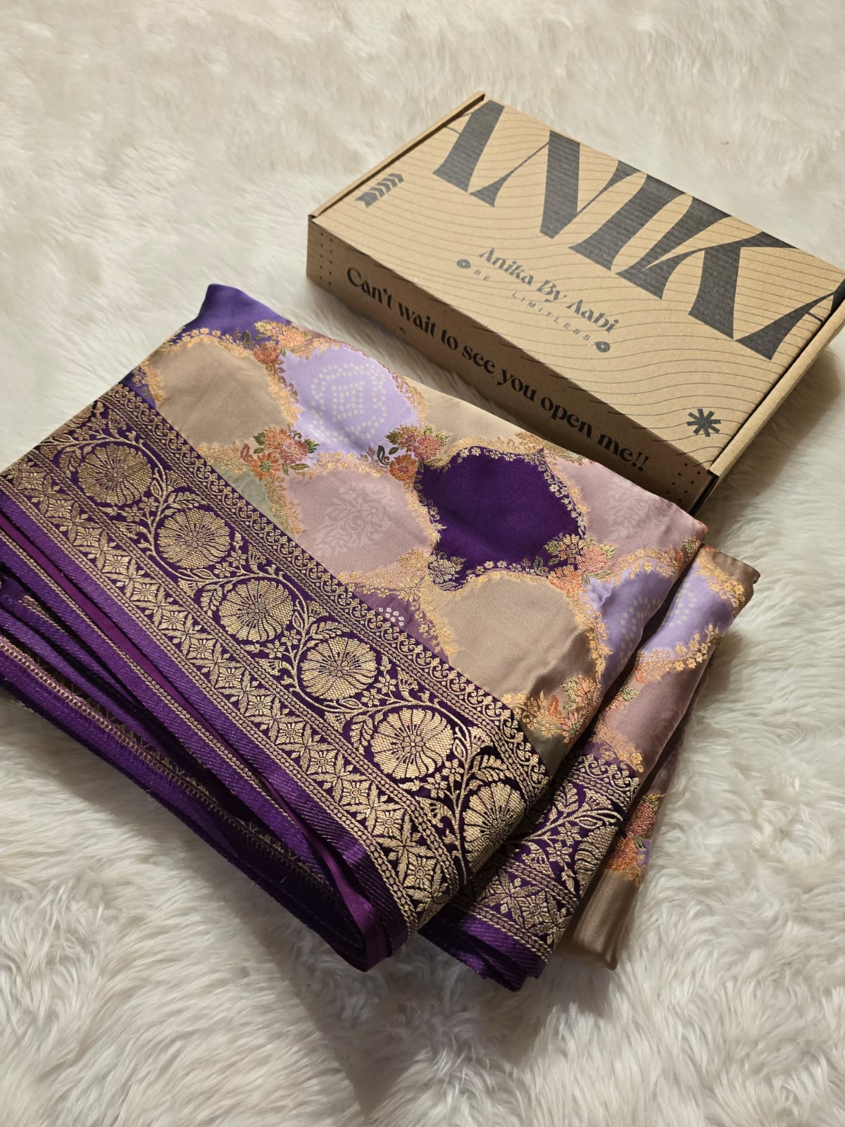 SHADES OF LOVE-PURPLE SAREE