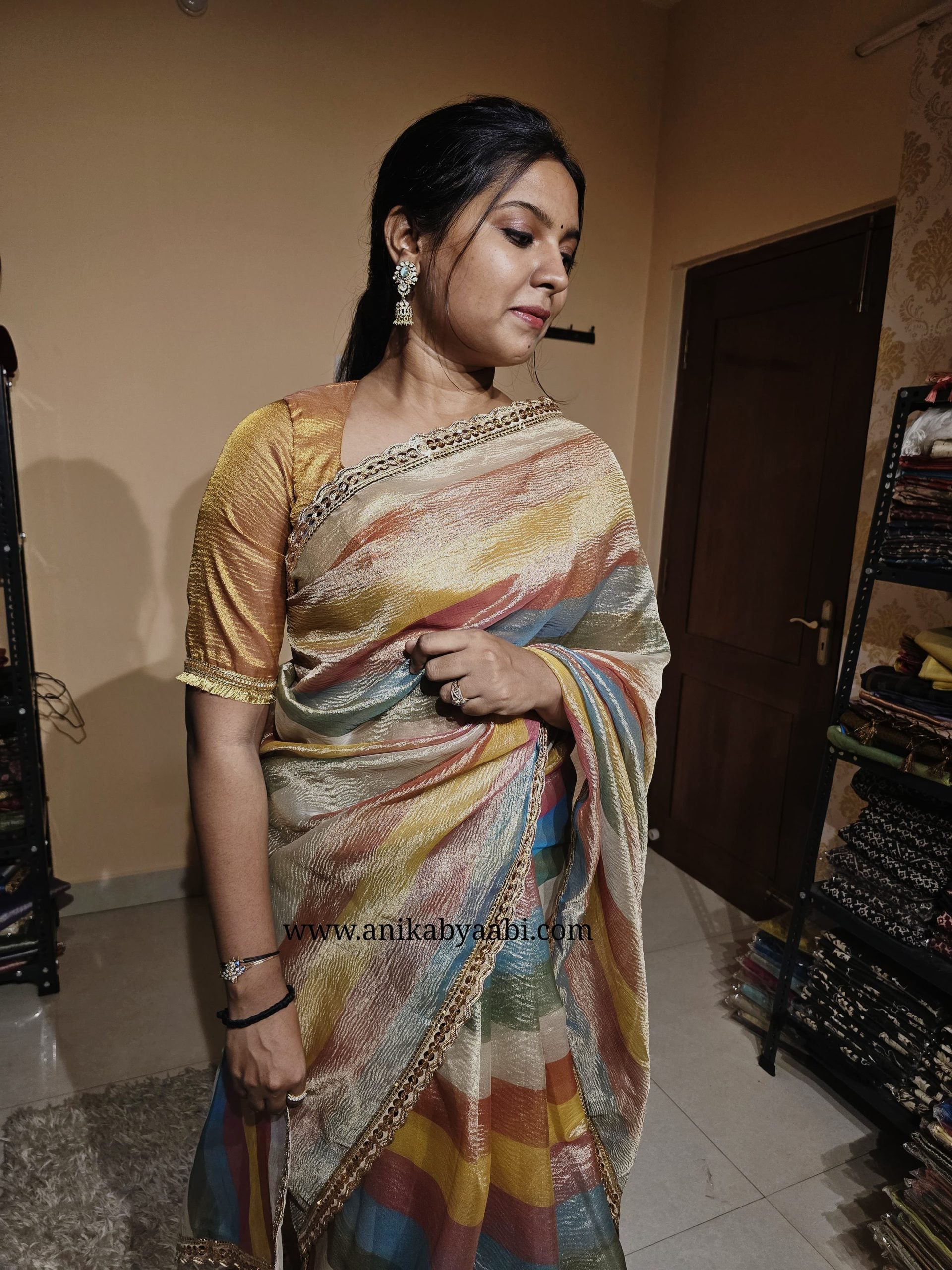 CRUSH-RAINBOW SAREE