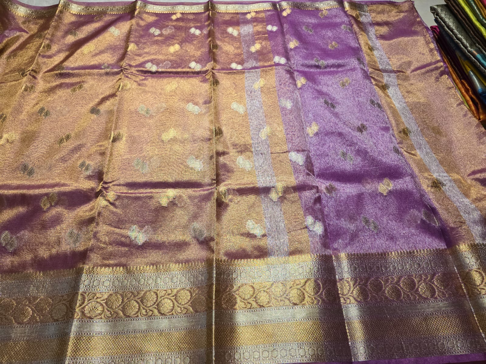 RADHI-ROSEGOLD PASTEL PINK SAREE