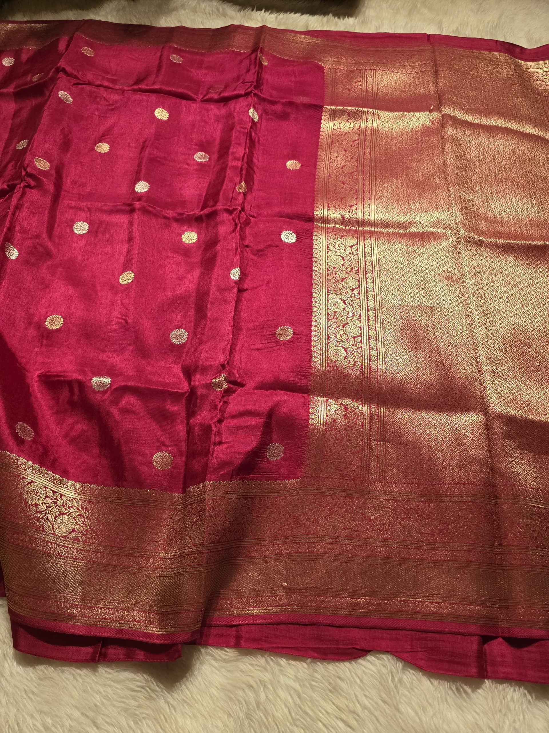 VINTAGE BANARASI-PINK SAREE