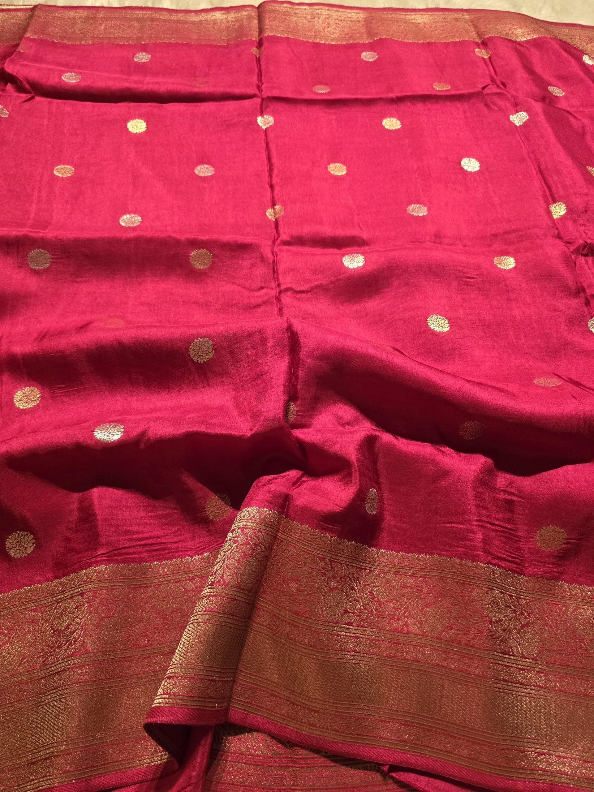 VINTAGE BANARASI-PINK SAREE