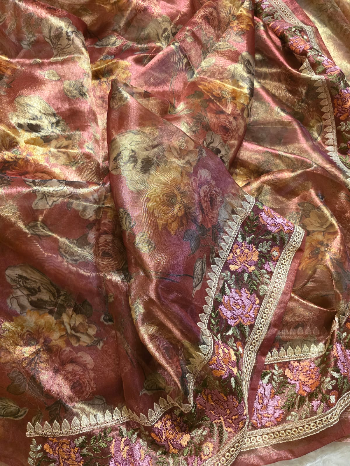 HEERAMANDI-RUSTIC MAVUE SAREE