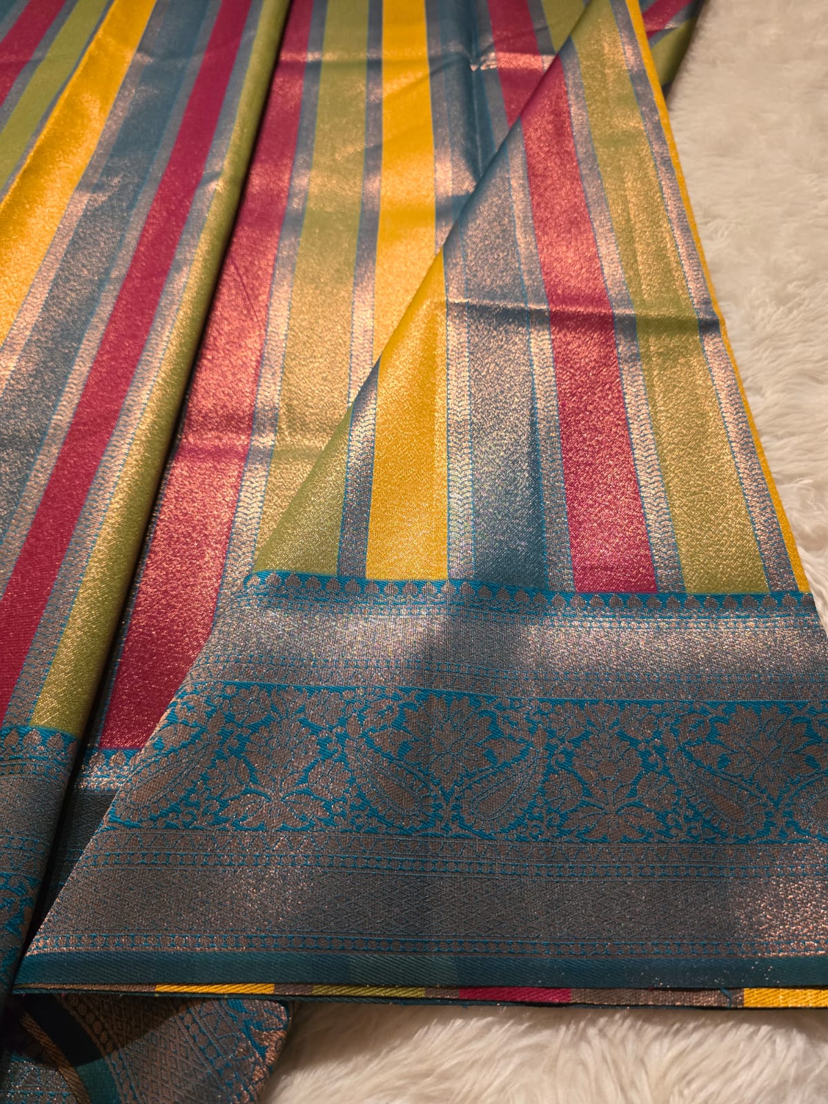 VARNAM -RAMA BLUE SAREE