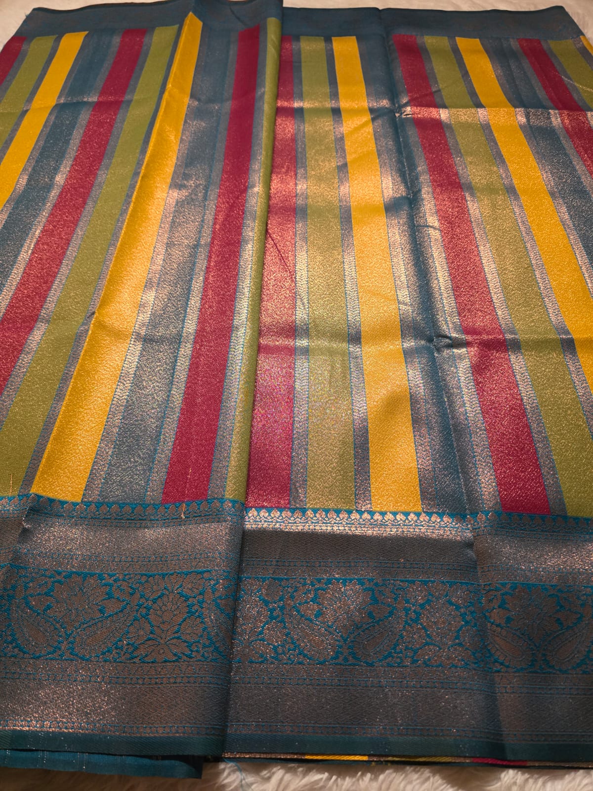VARNAM -RAMA BLUE SAREE