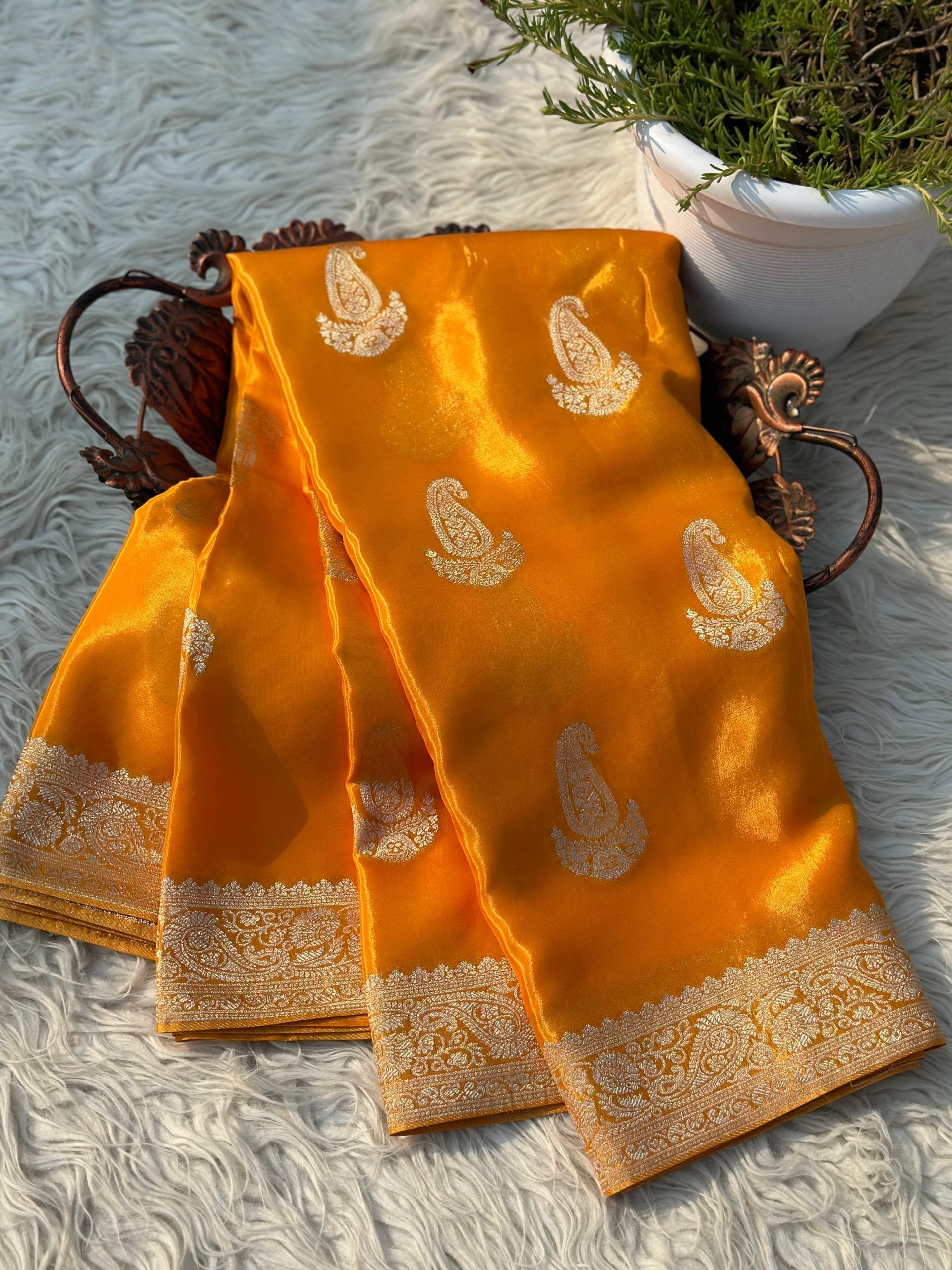 NIRA- VIBRANT YELLOW SAREE