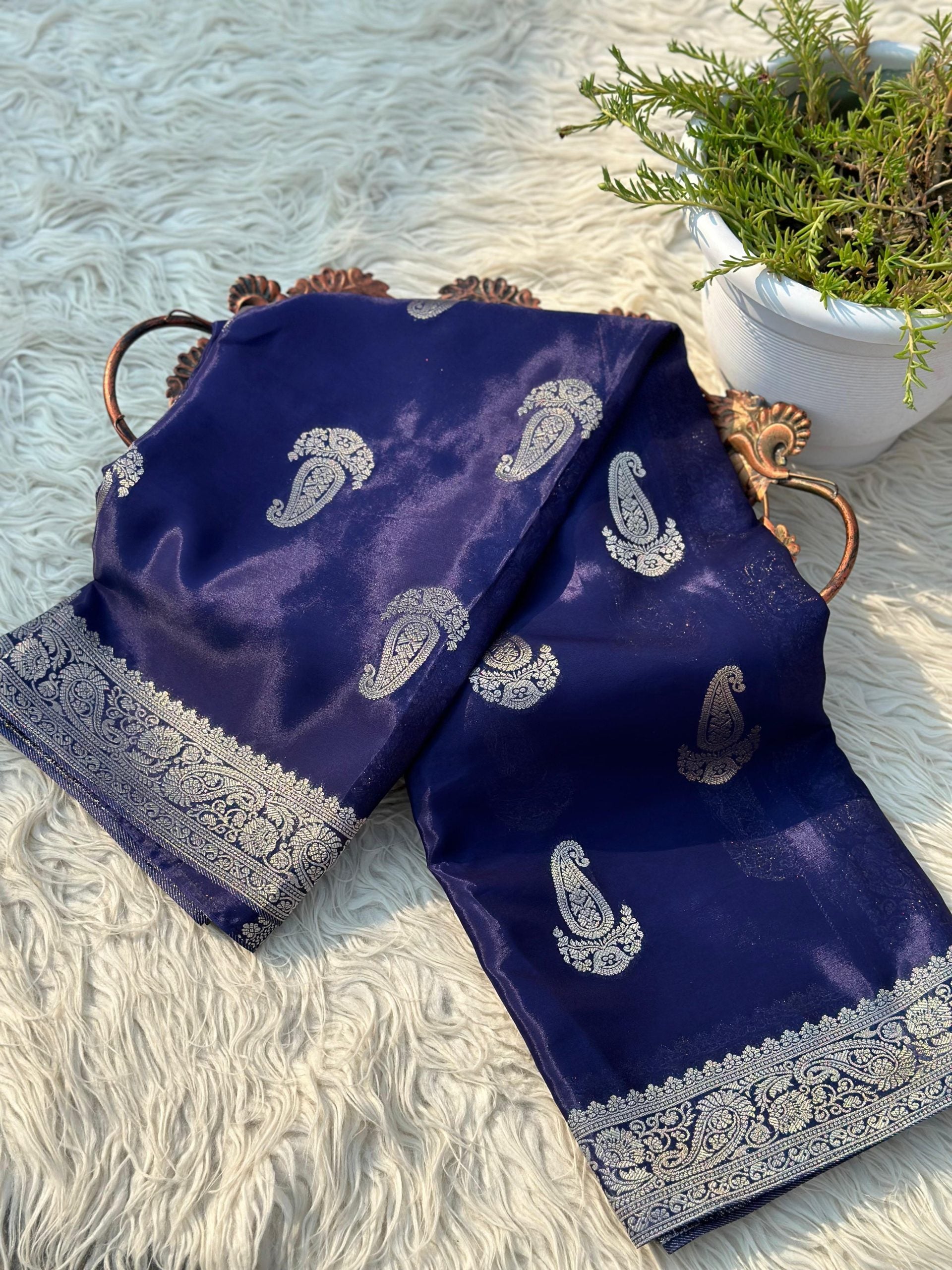 NIRA-NEVY BLUE SAREE