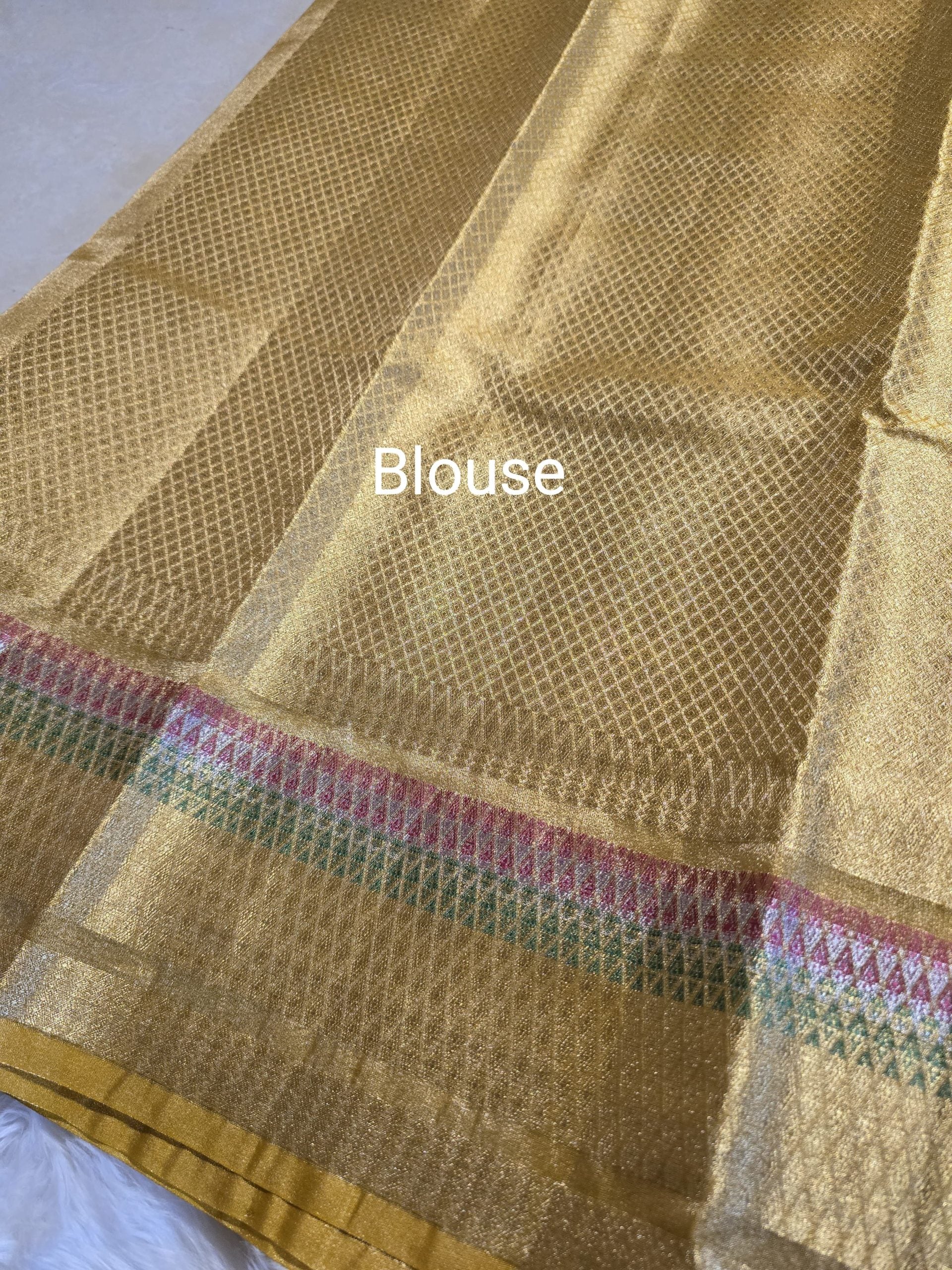 RADHI FLORA-GOLD SAREE