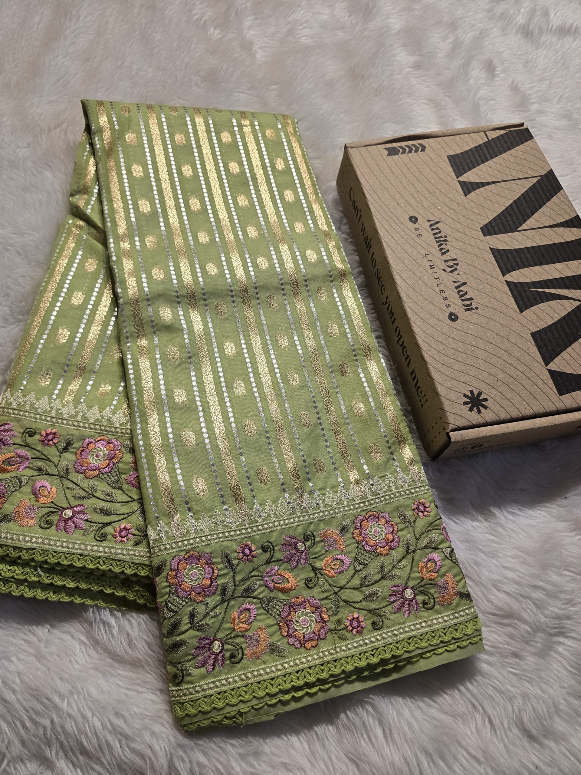 ANAHA-GREEN SAREE