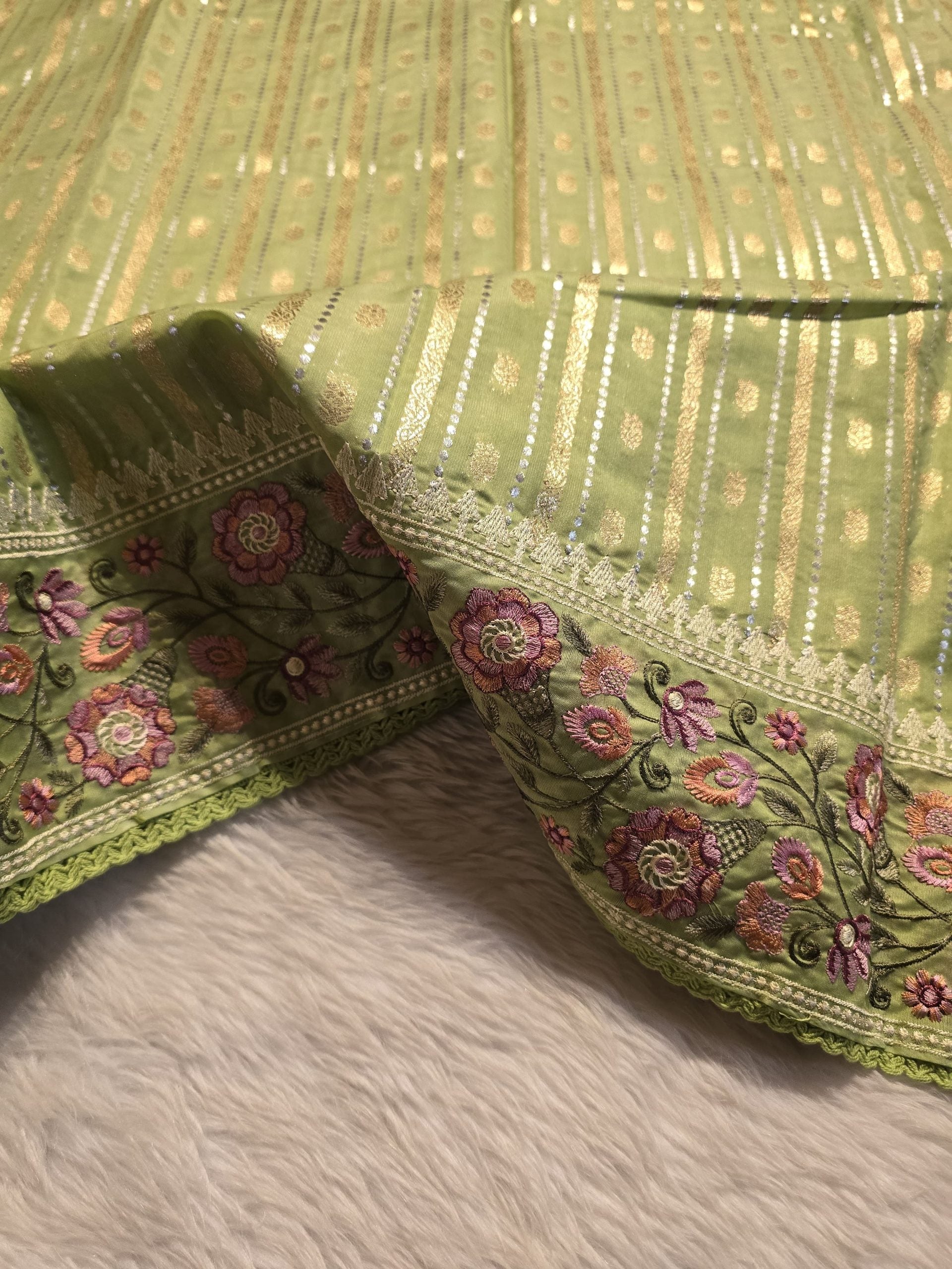 ANAHA-GREEN SAREE