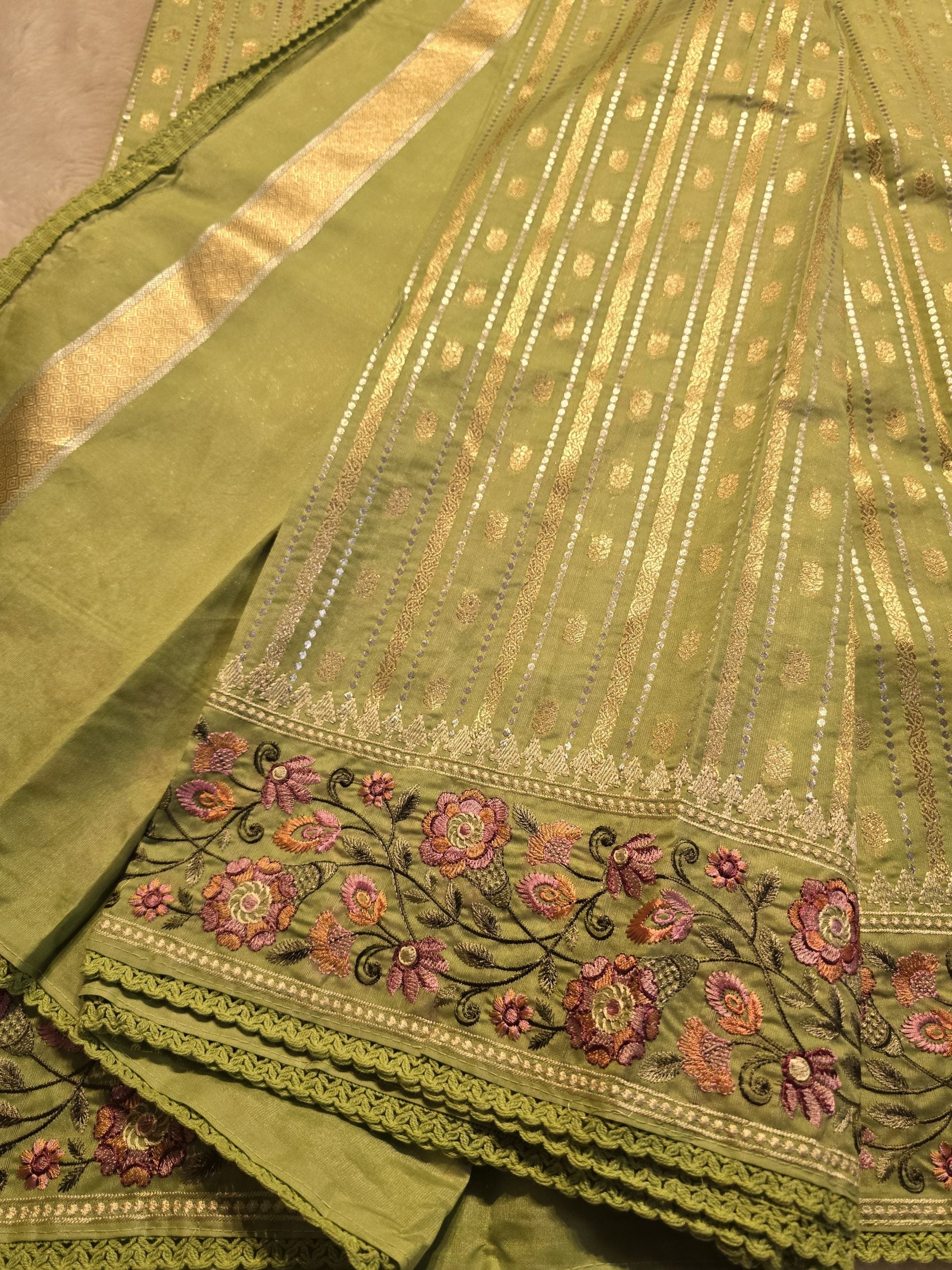 ANAHA-GREEN SAREE
