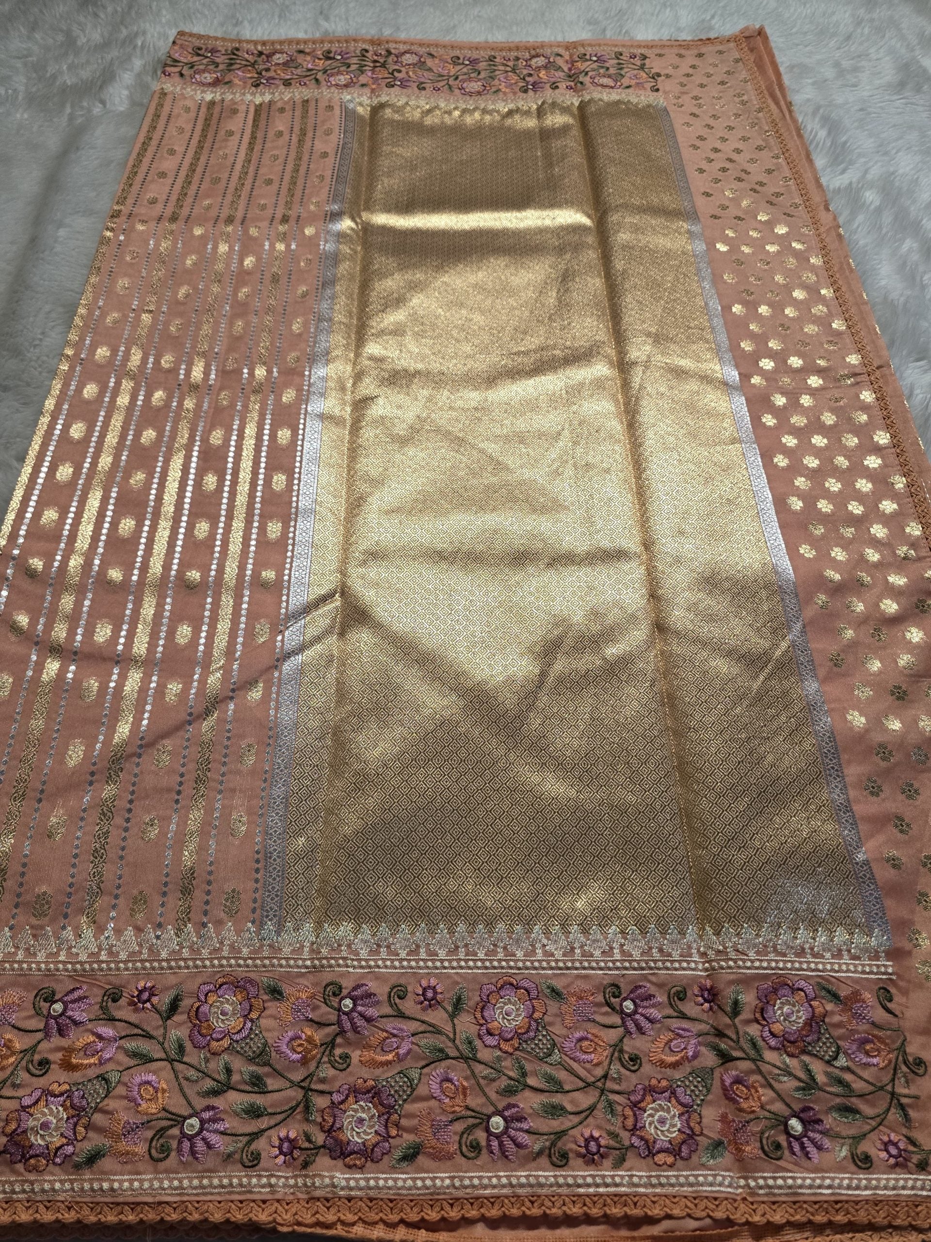 ANAHA-PEACH SAREE