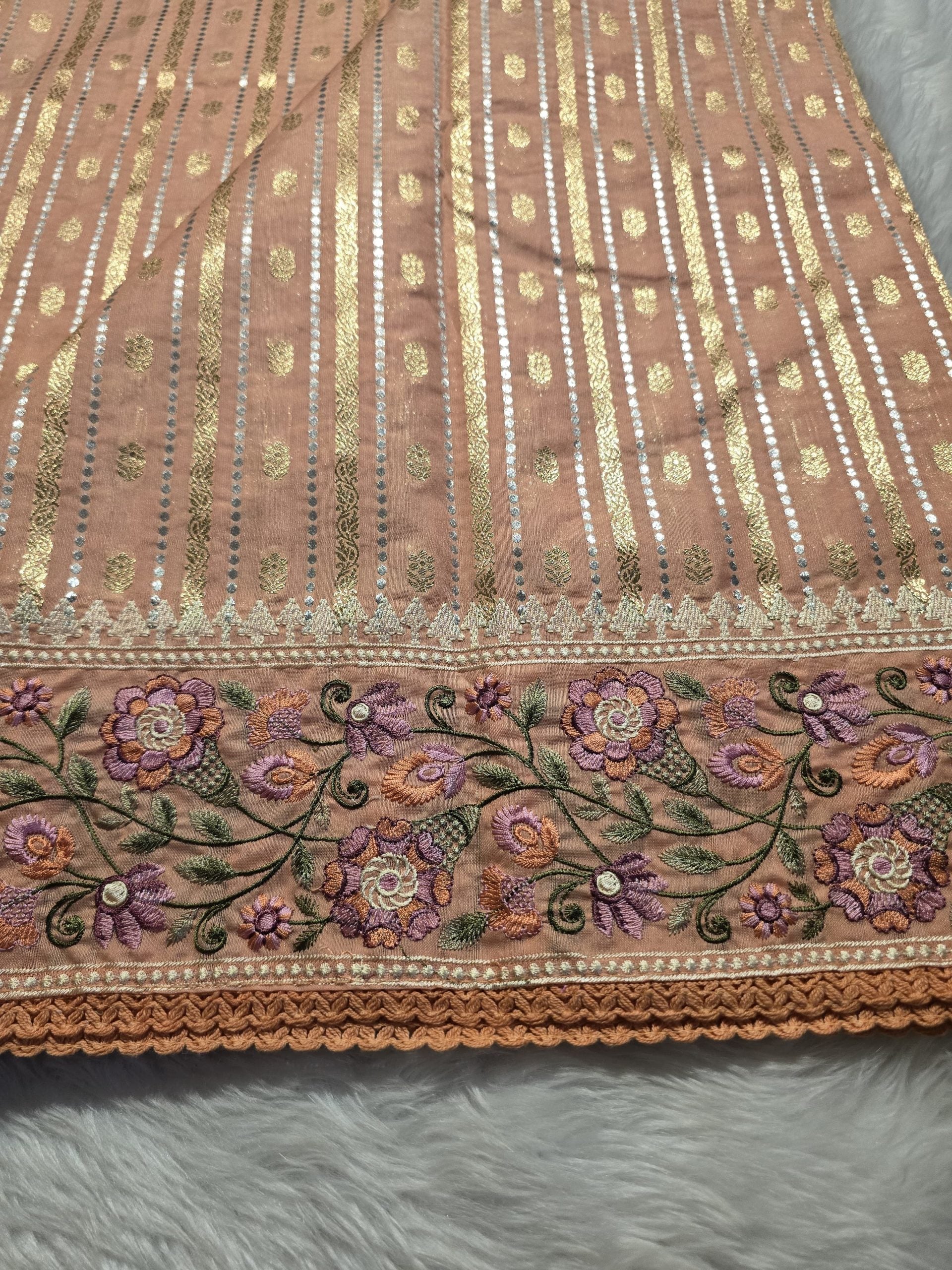 ANAHA-PEACH SAREE