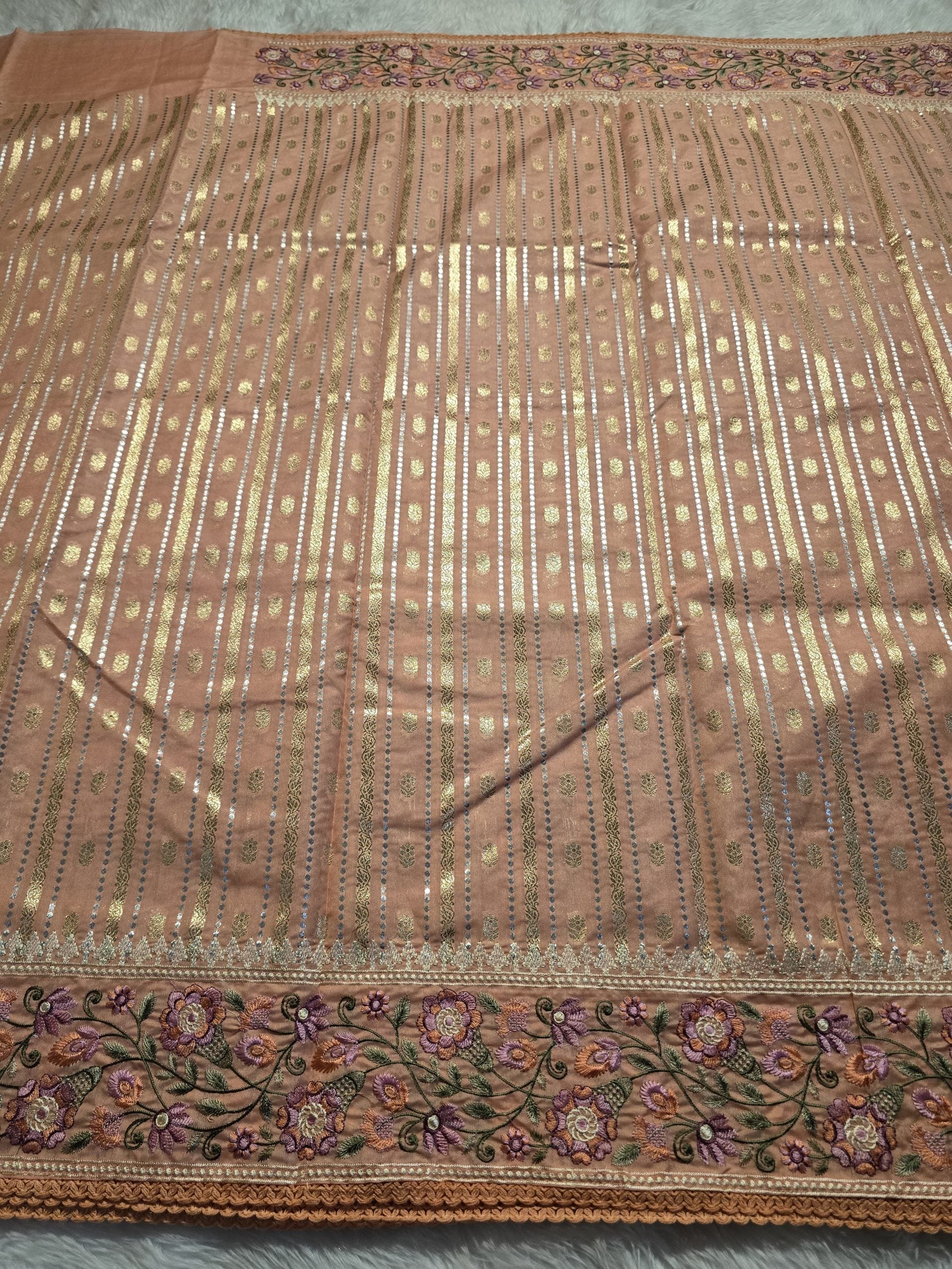 ANAHA-PEACH SAREE