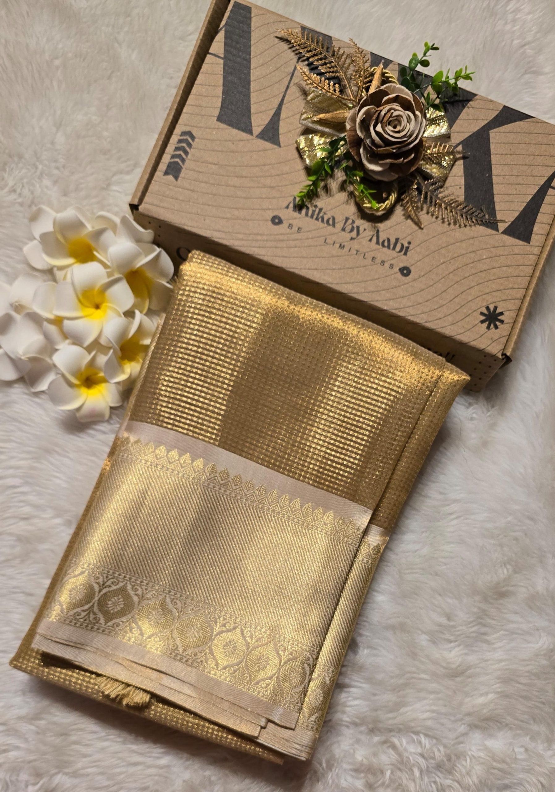 SWAGATH -ANTIQUE GOLD SAREE