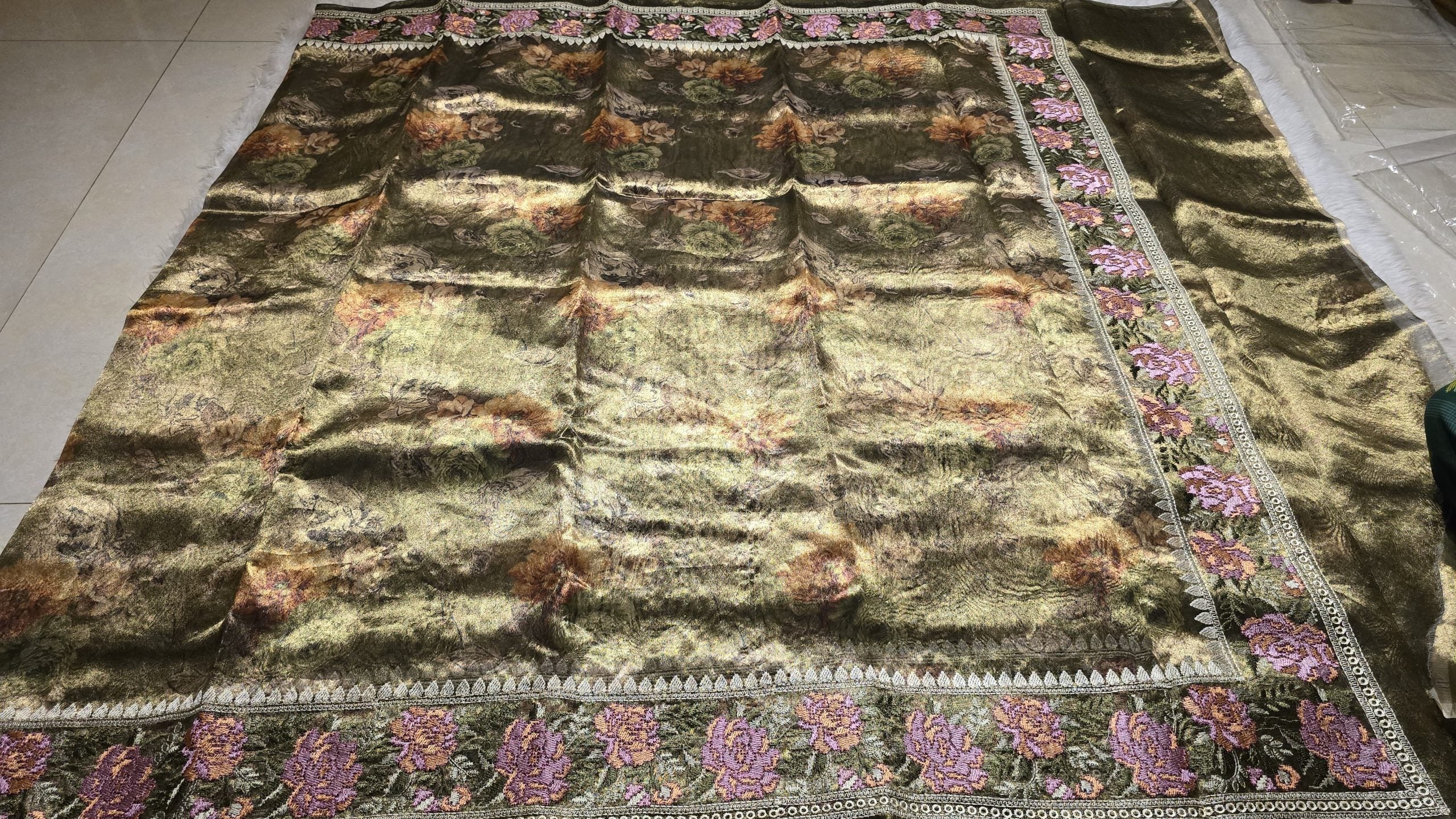 HEERAMANDI-SAGE GREEN SAREE