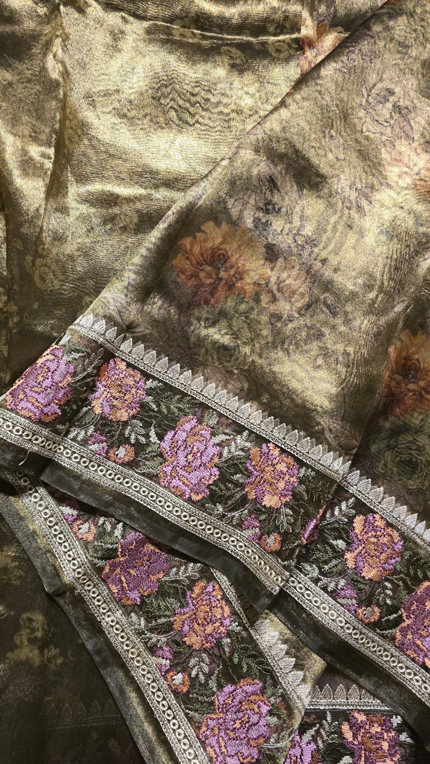 HEERAMANDI-SAGE GREEN SAREE