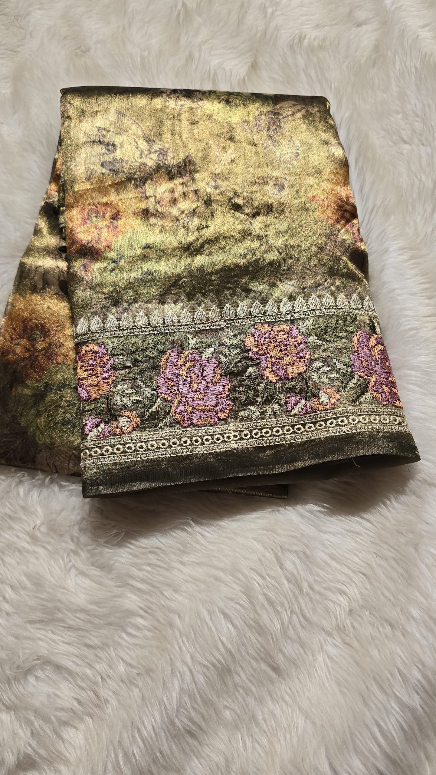 HEERAMANDI-SAGE GREEN SAREE