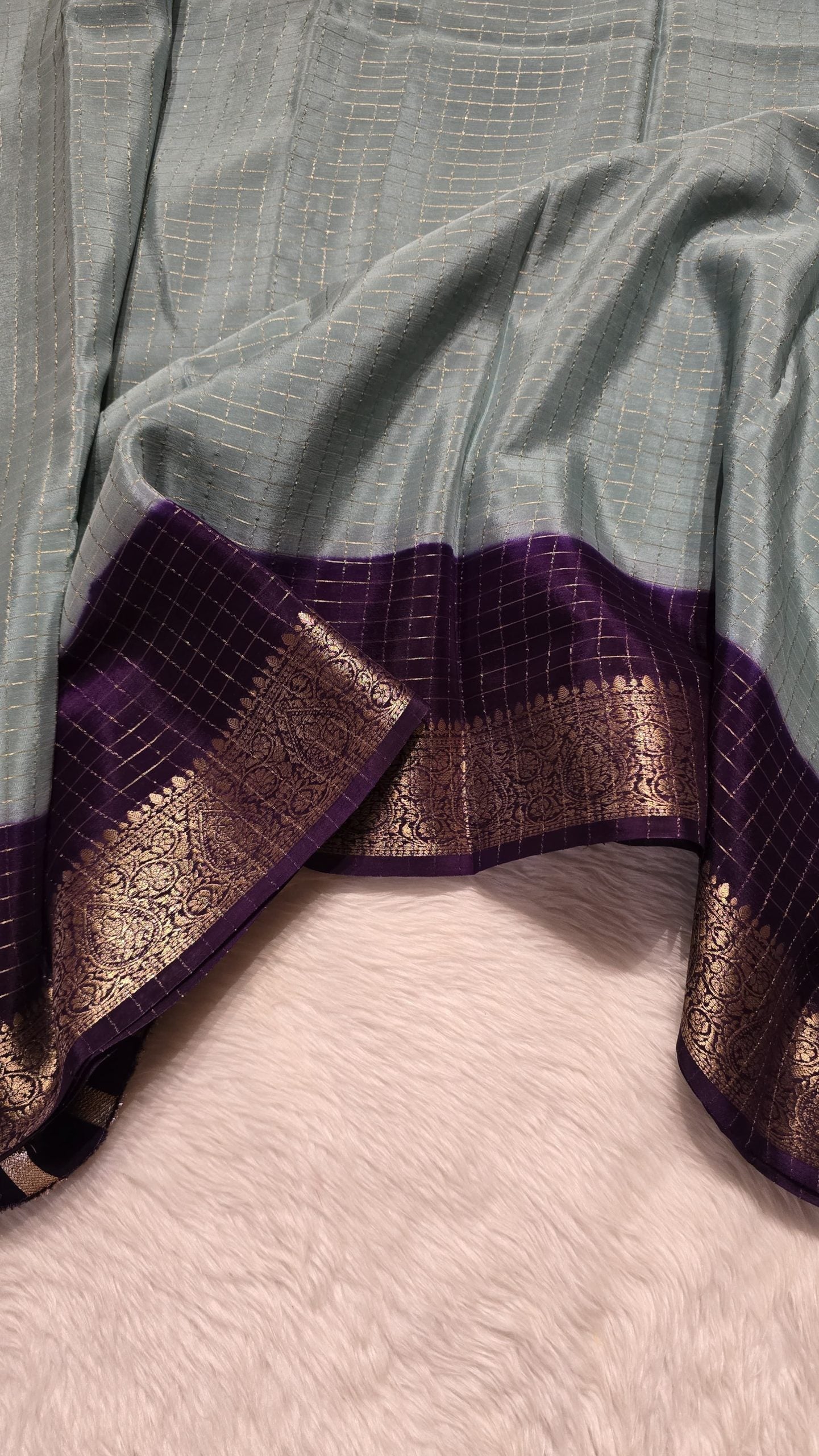 RATHI-DUAL TONE SAREE