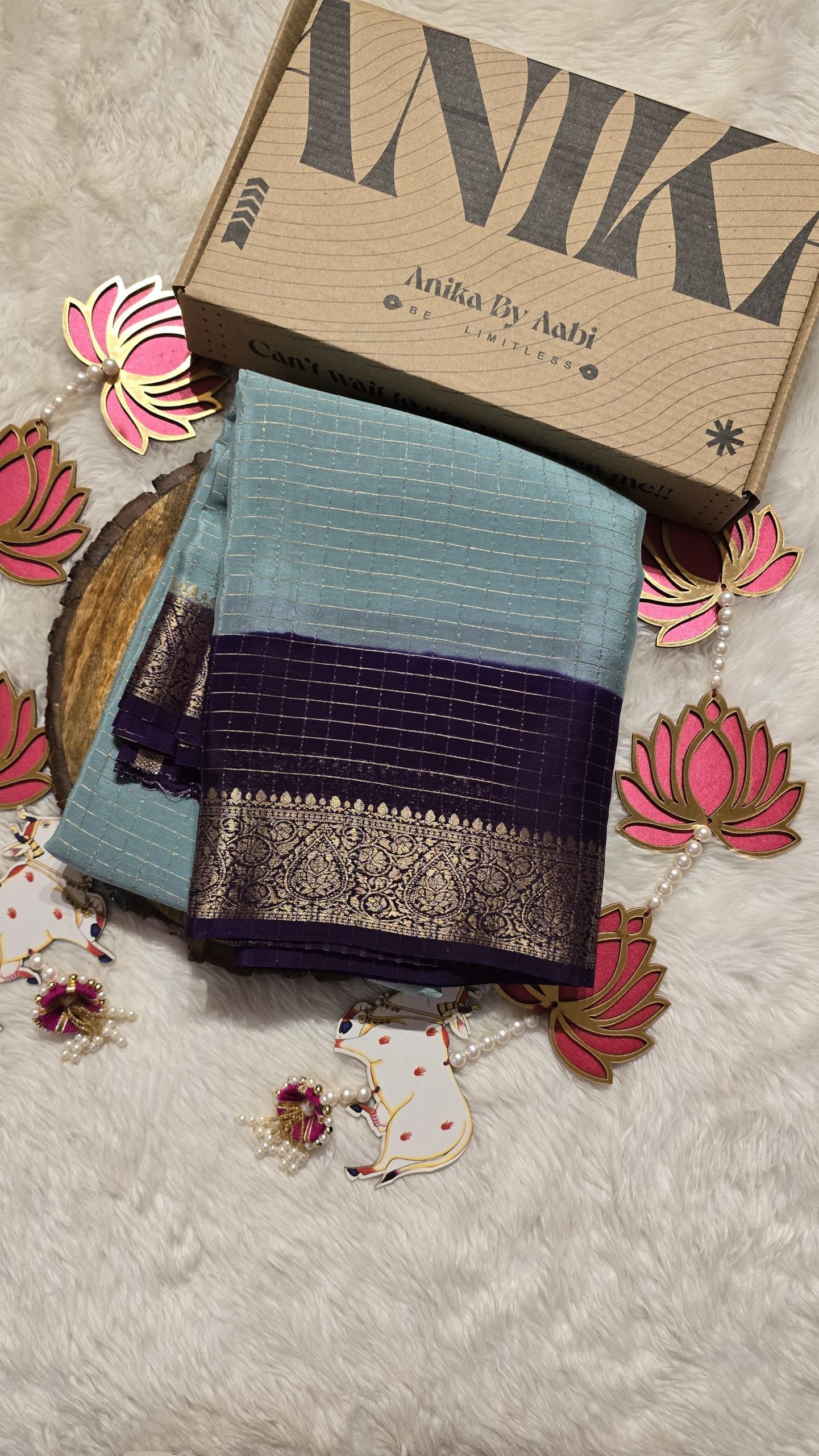 RATHI-DUAL TONE SAREE