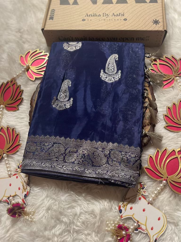 NIRA-NEVY BLUE SAREE