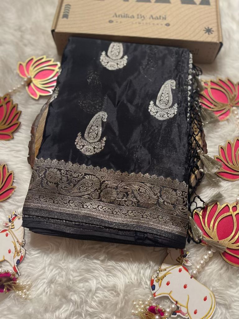 NIRA-BLACK SAREE